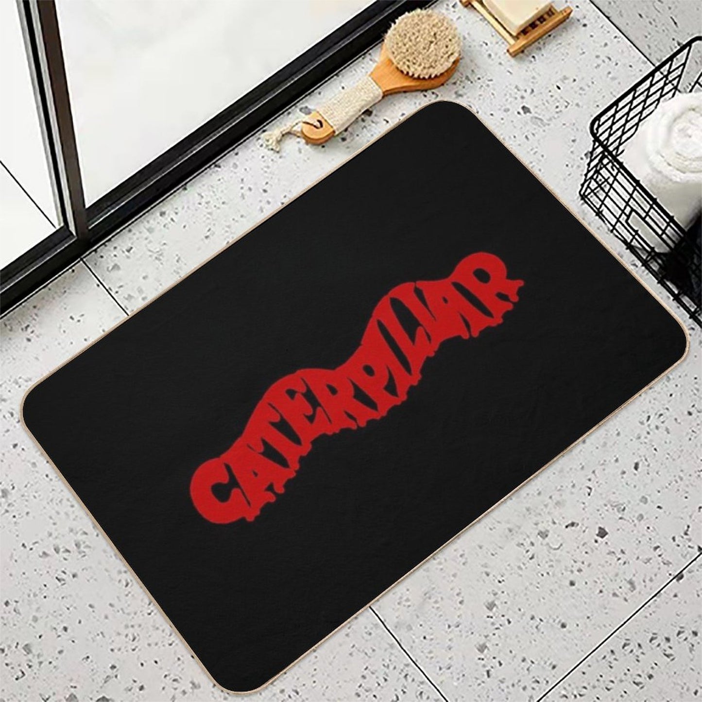 Caterpillar - Old Fashion - Red Anti-Trip Bath Mat