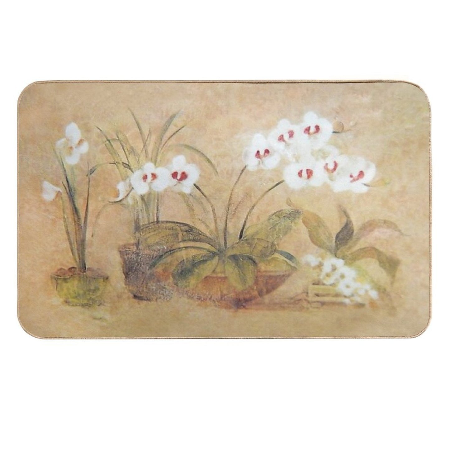 Vintage Orchid Collection Eco-Friendly Bath Mat