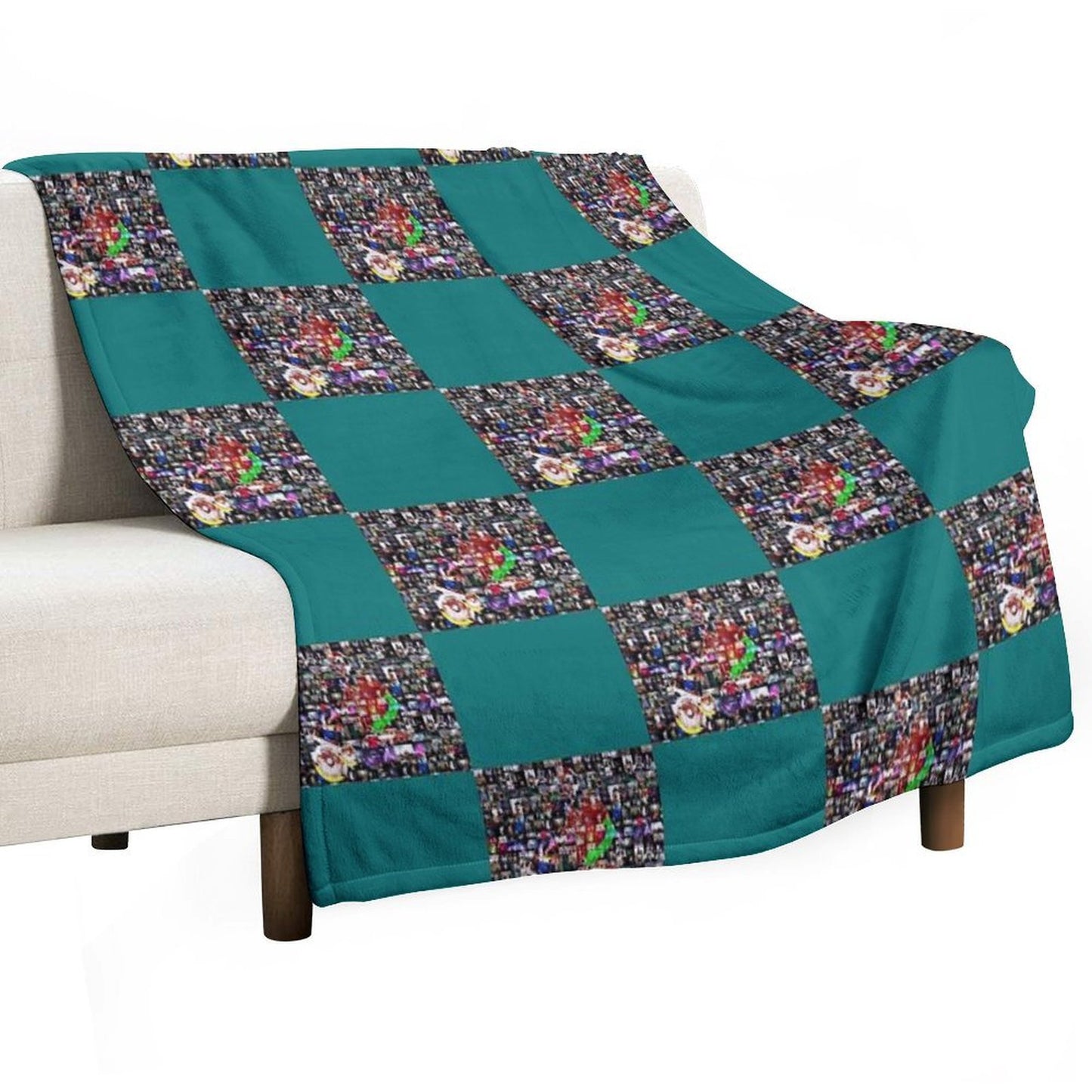 Gtreatest DJs Mosaic Travel-friendly Throw Blanket