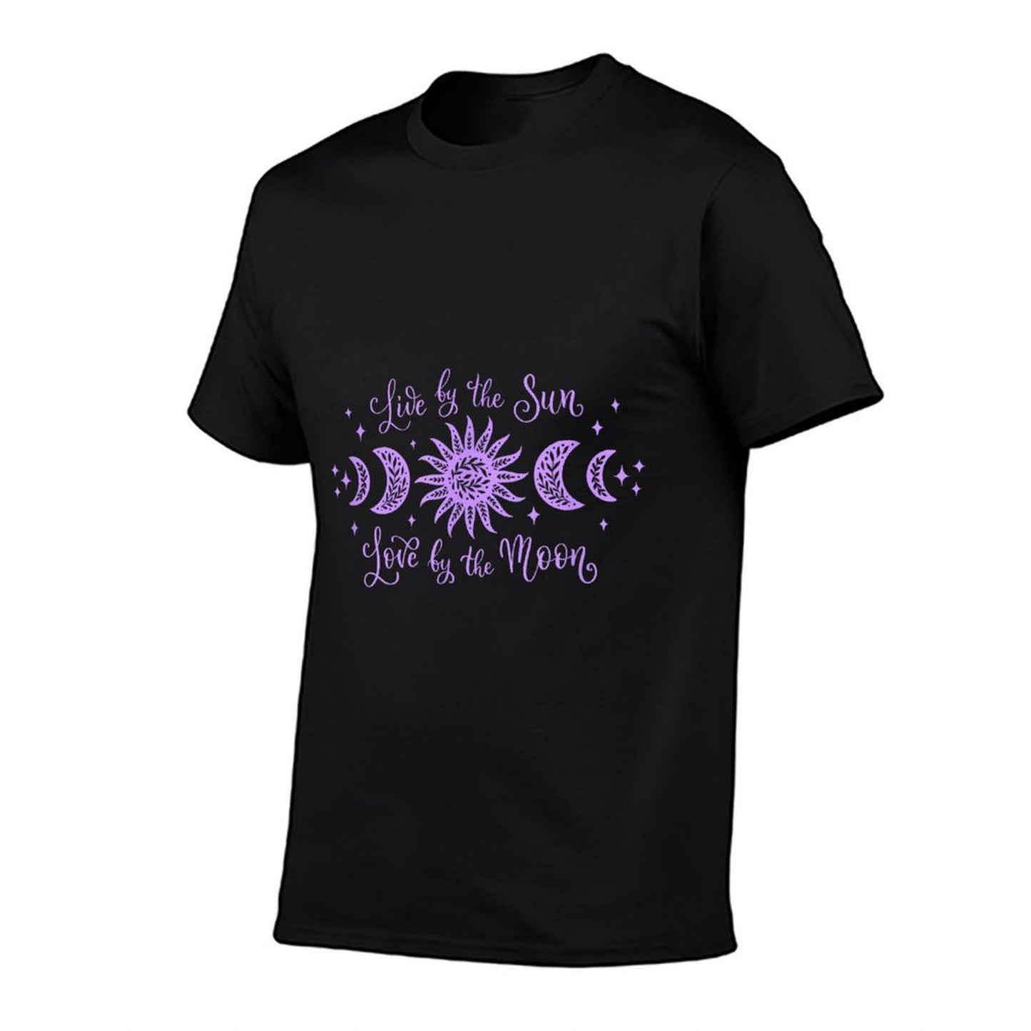 Live by The Sun Love by The Moon Cool Celestial Design Stretchy T-Shirt