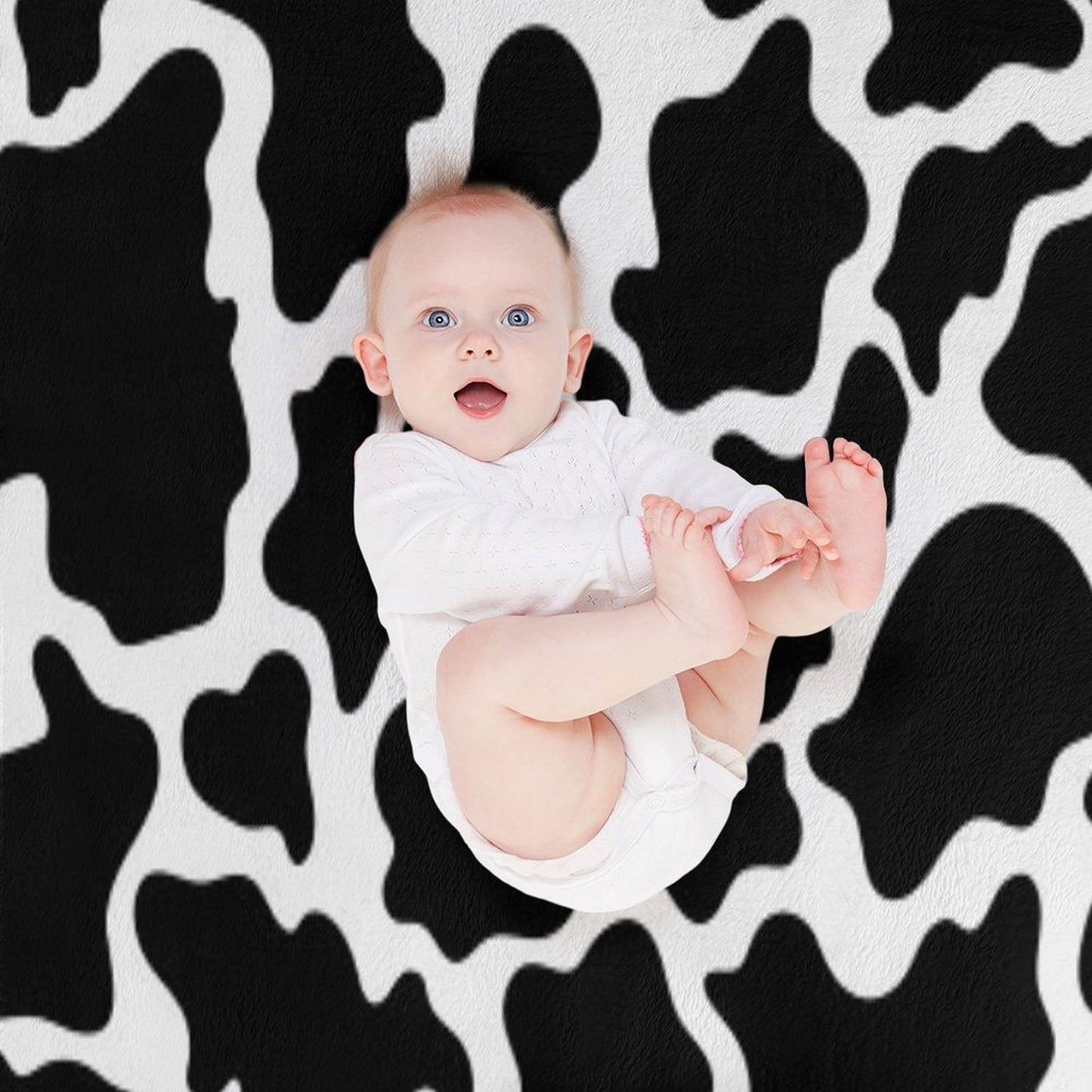 “Classy Cow” Easy Care Throw Blanket