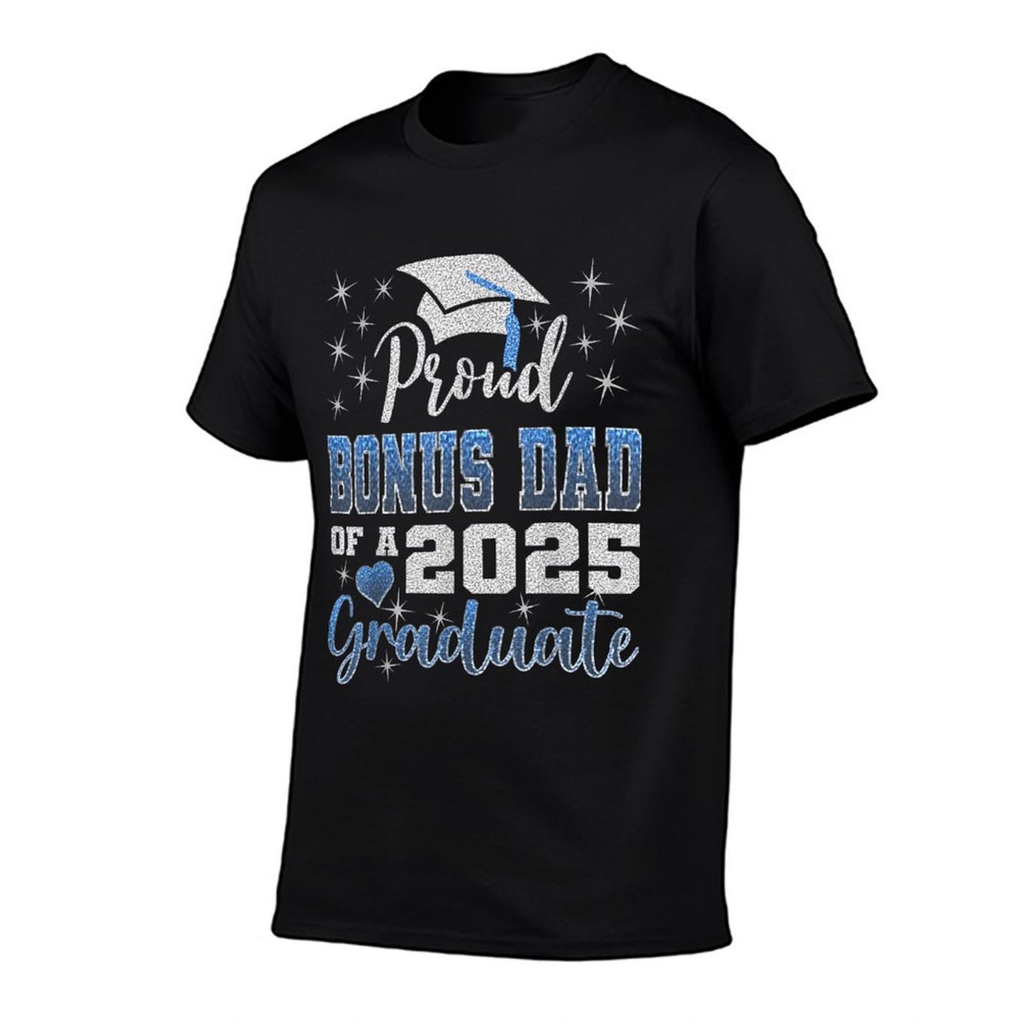 Super Proud Bonus Dad of 2025 Graduate Awesome Family School Stretchy T-Shirt