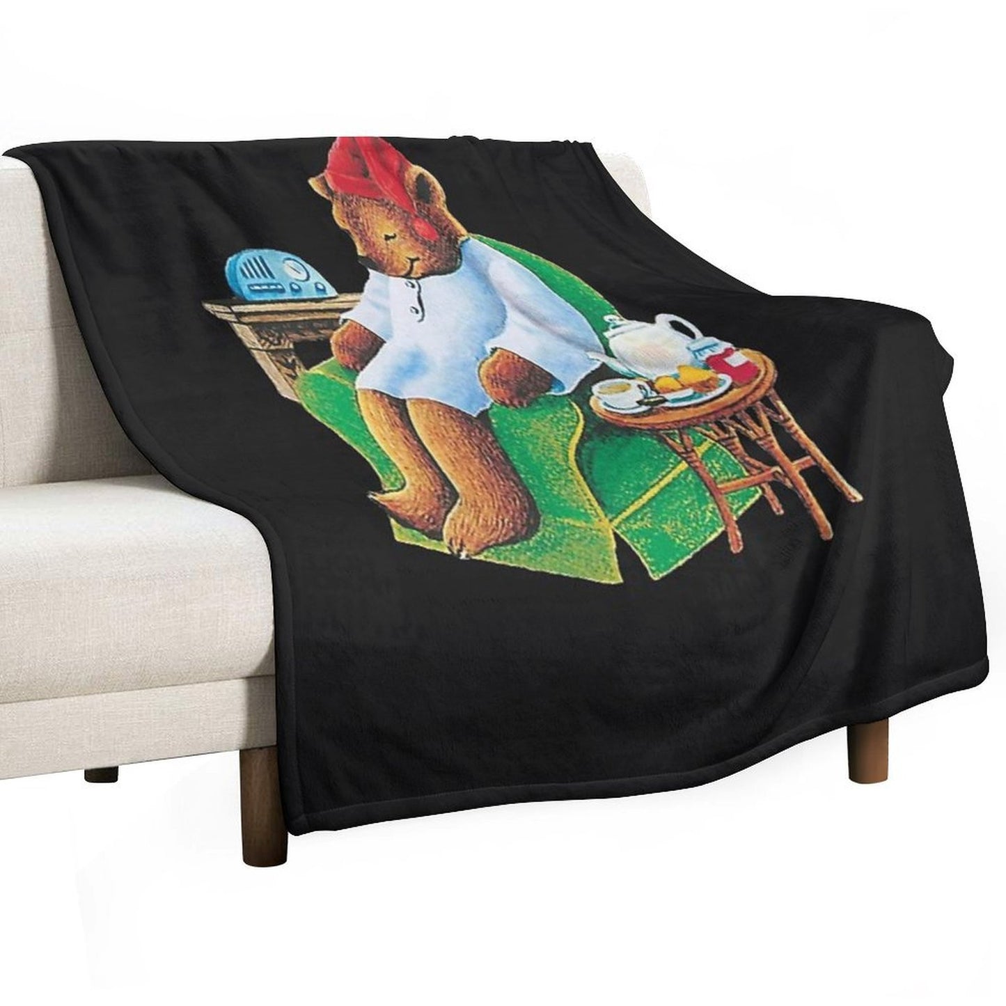 Celestial Seasoning Sleepytime Tea Bear Multi-functional Throw Blanket