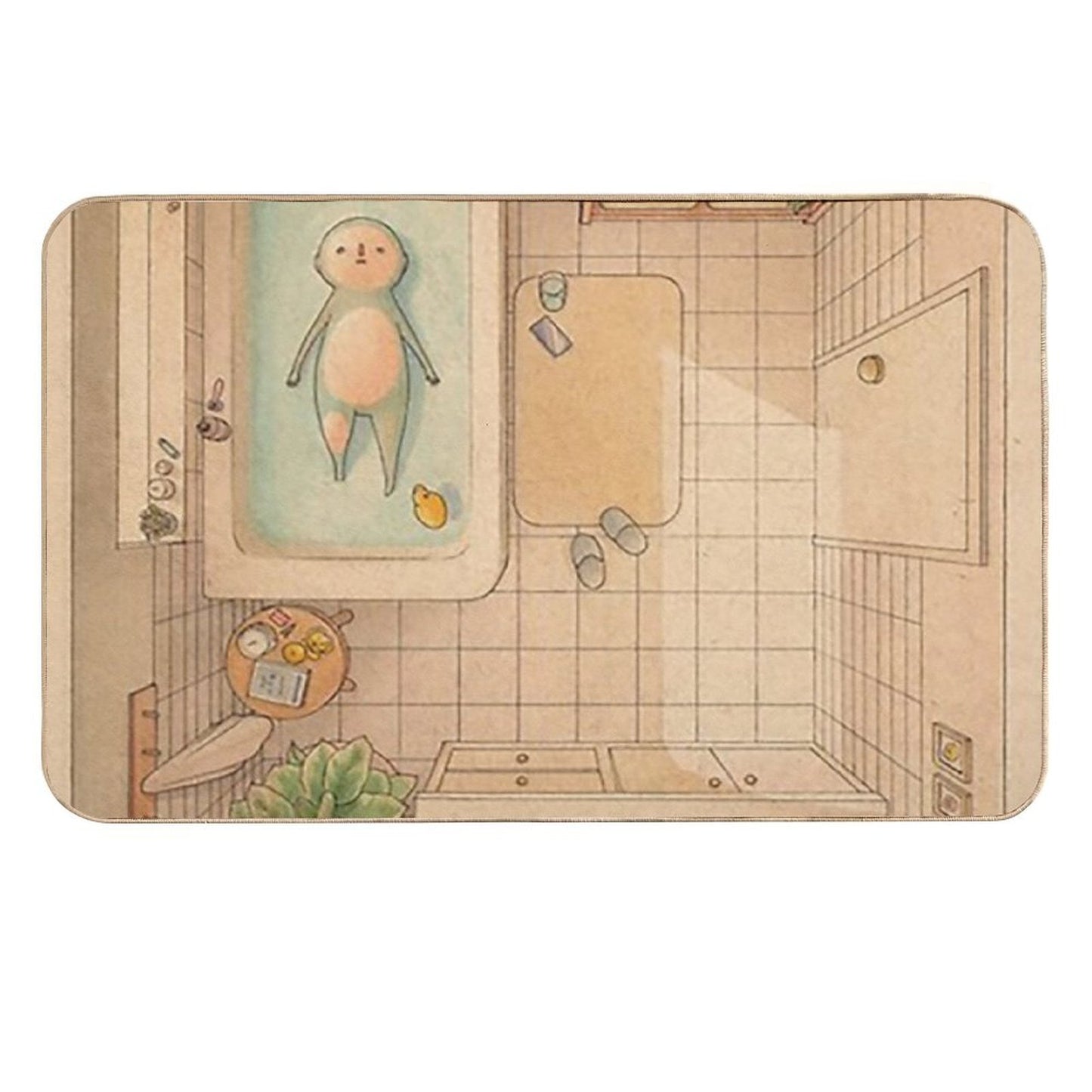 Vintage Another Bath Repositionable Bath Mat