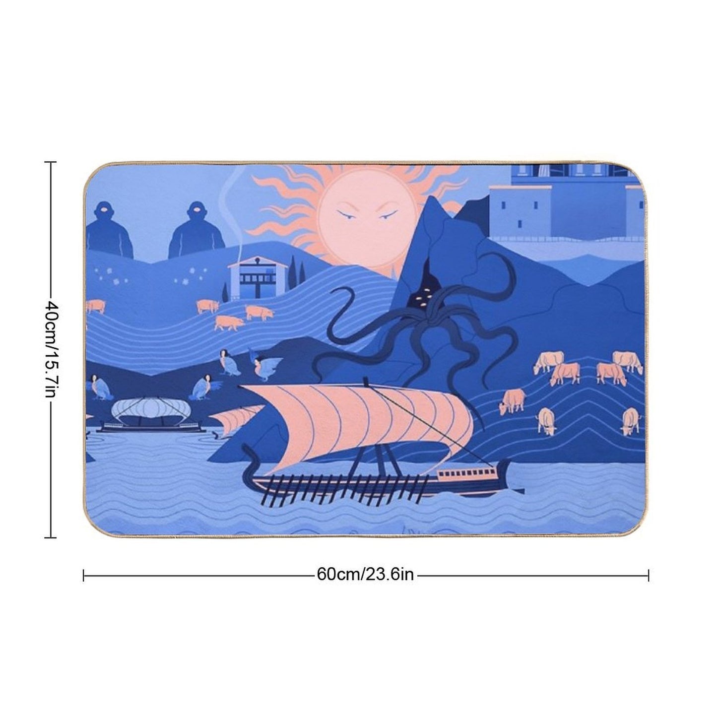 The Odyssey Easy To Clean Bath Mat