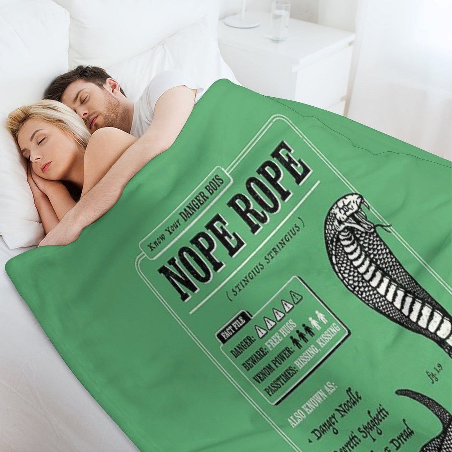 Nope Rope Travel-friendly Throw Blanket