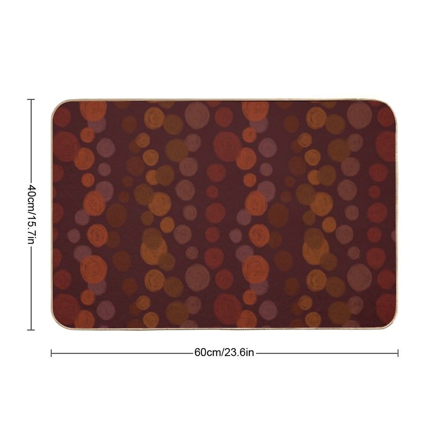 Autumn Dots Stain-Proof Bath Mat