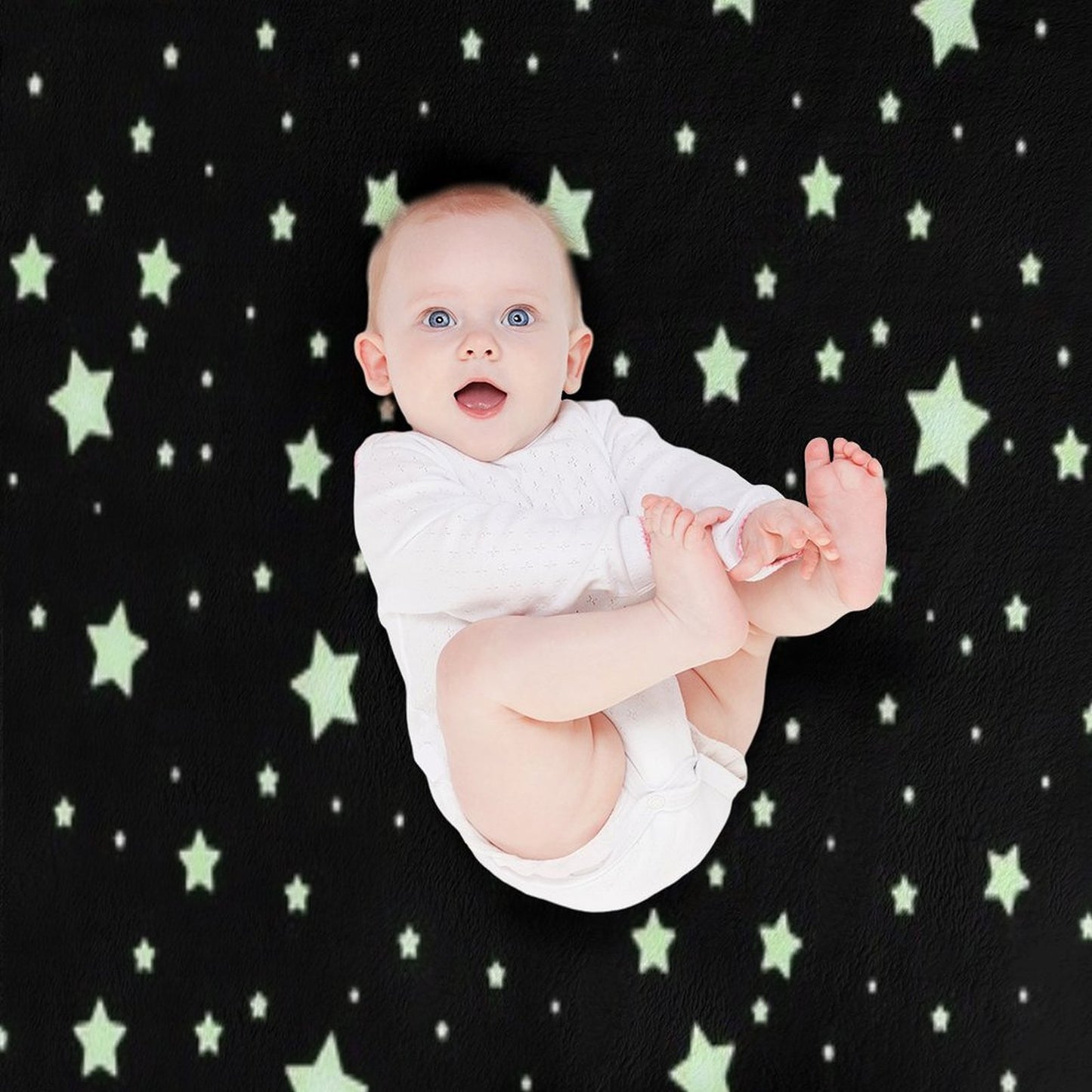 Glow Stars Machine-washable Throw Blanket