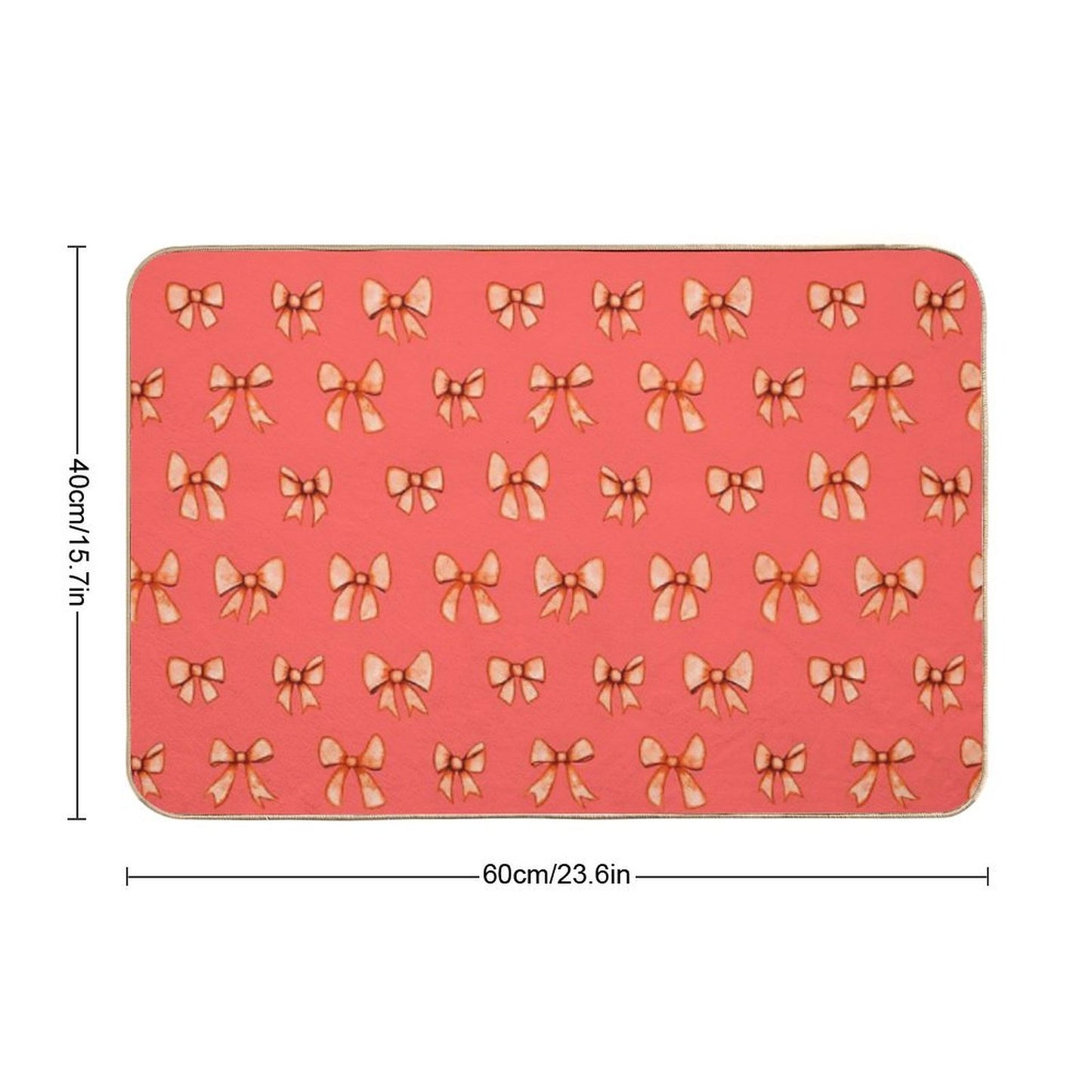 Bows That Don’t Come Undone. Soft Ribbons, Sweet Watercolor... And A Phrase with Attitude Knot Sorry. Because You Don’t Always Stain-Proof Bath Mat