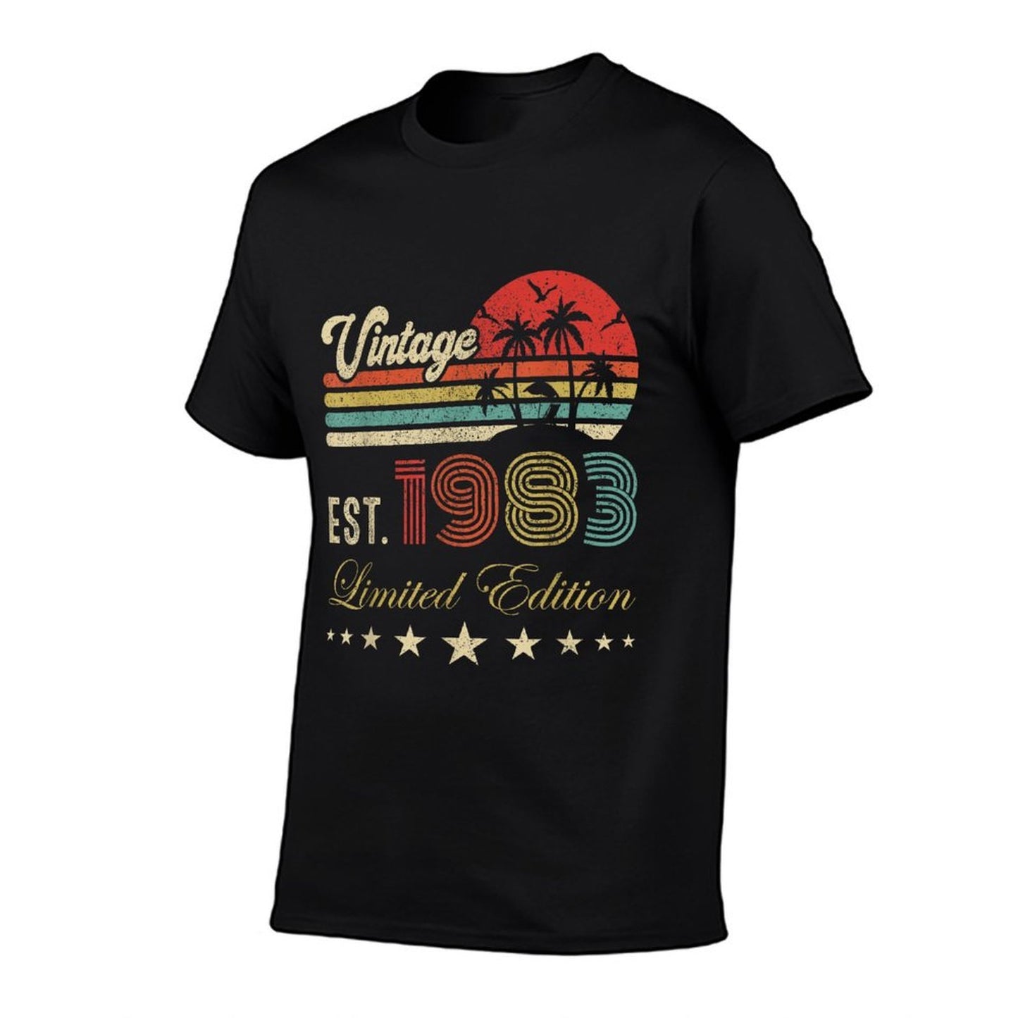 42nd Birthday Born 1983 Vintage Limited Edition 42 Birthday Heathered Texture T-Shirt