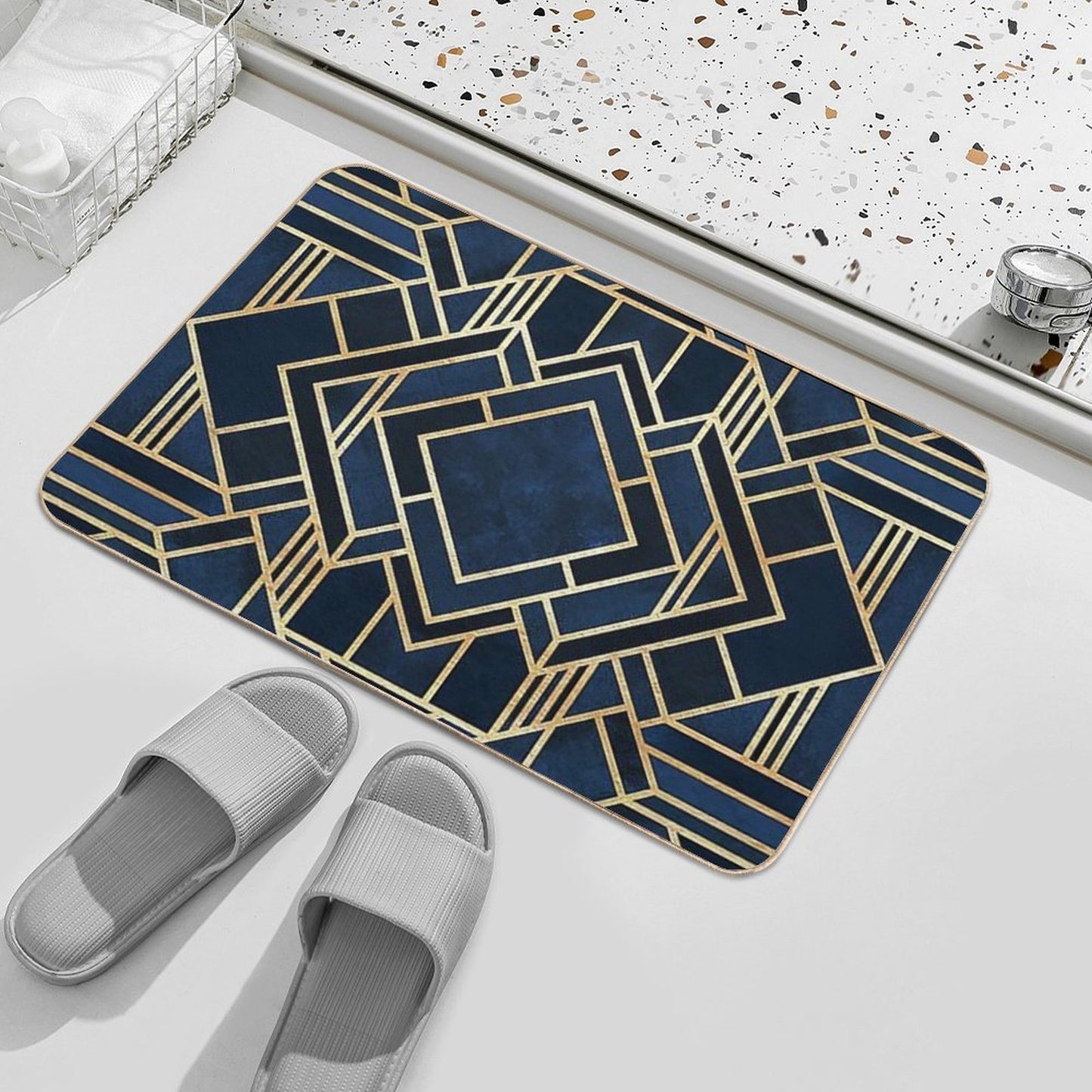 Art Deco Pet-Safe Bath Mat