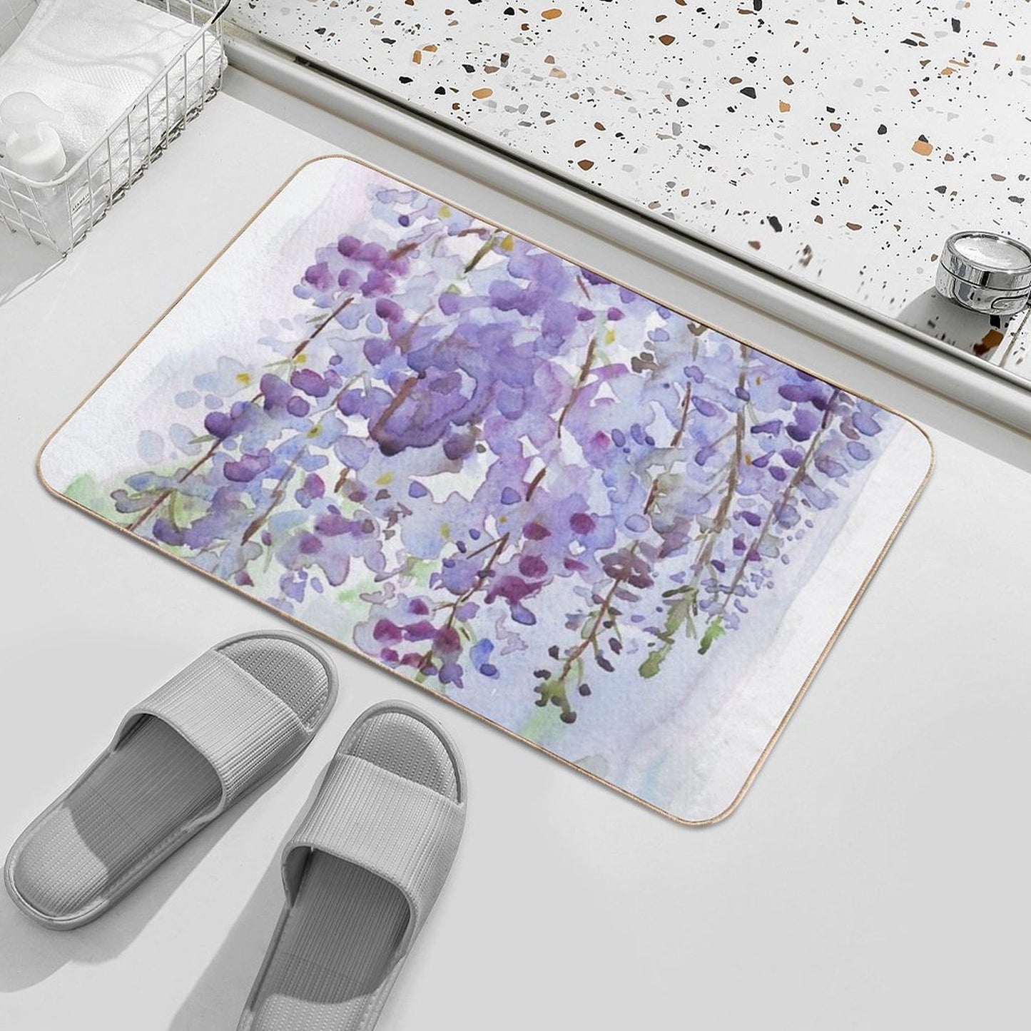 The Wisteria's Scent Rapid-Drying Bath Mat