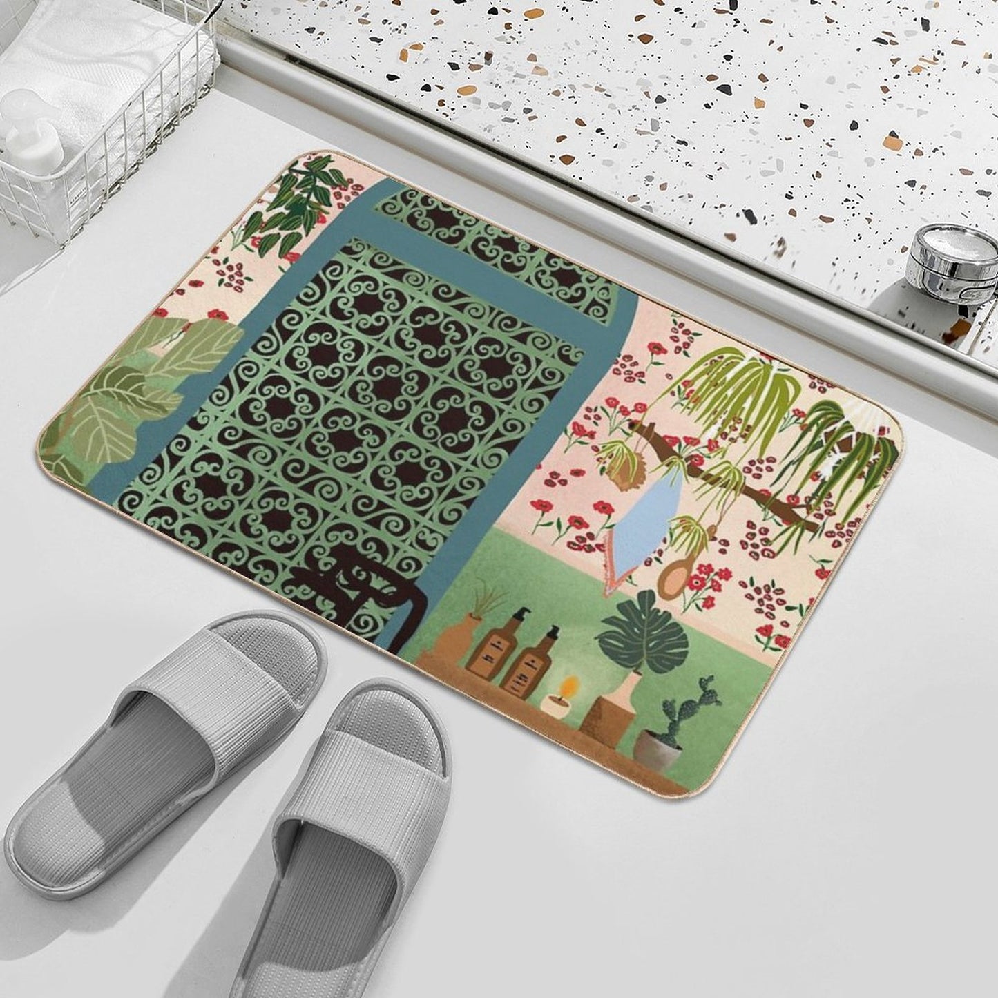 Night Bath Stain-Proof Bath Mat