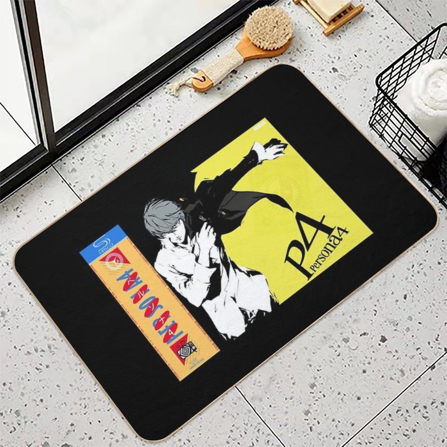Persona 4 Cover (CD Version) Anti-Trip Bath Mat