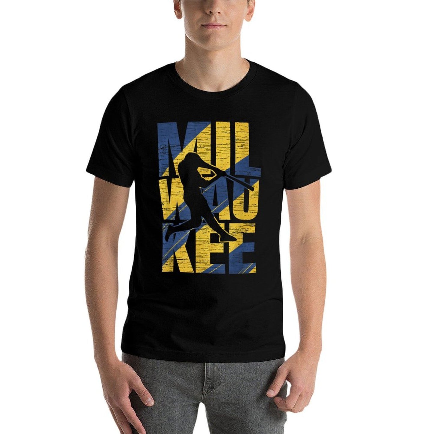 Milwaukee Baseball Home Run Game Day Heathered Texture T-Shirt