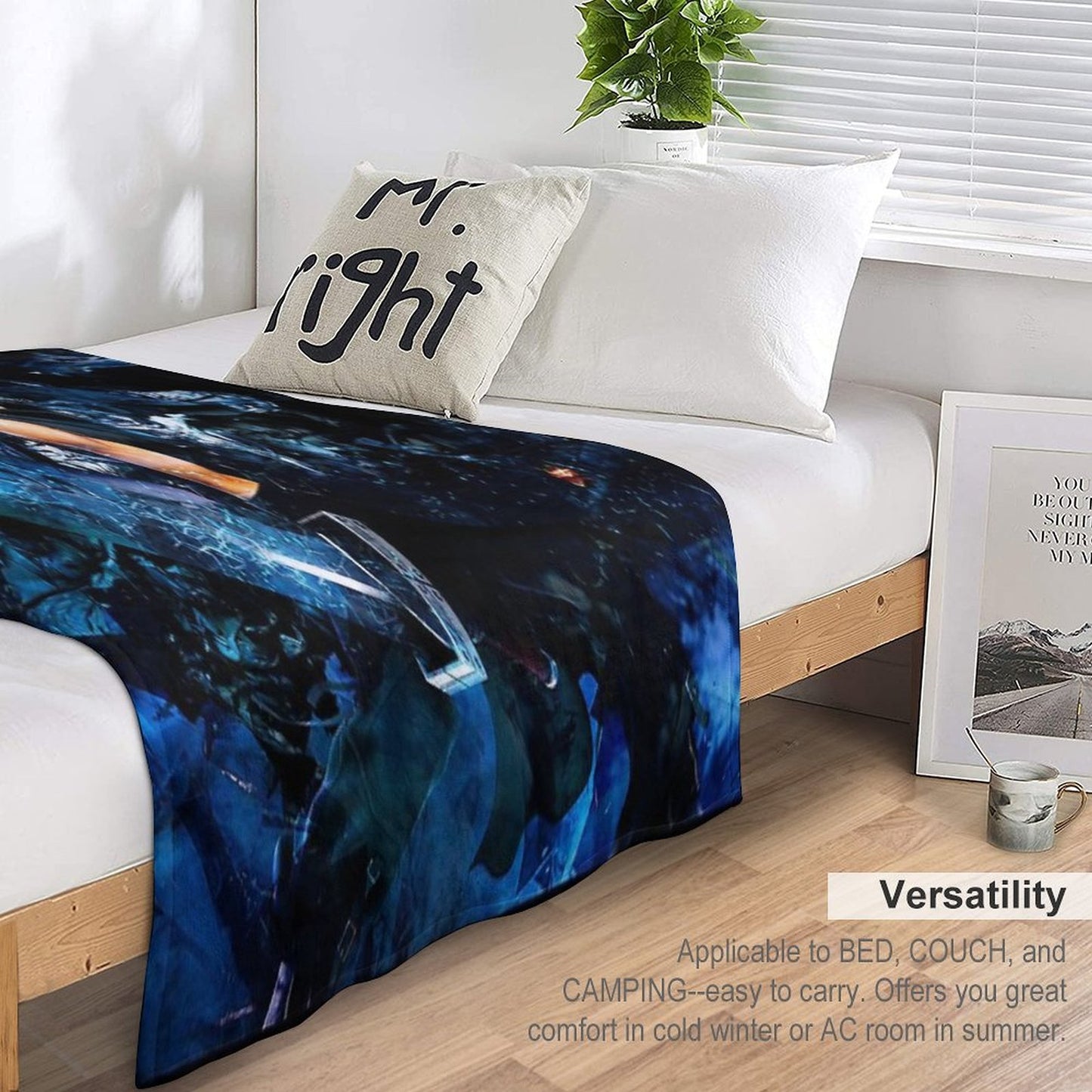 Big Sword Soldier Versatility Throw Blanket