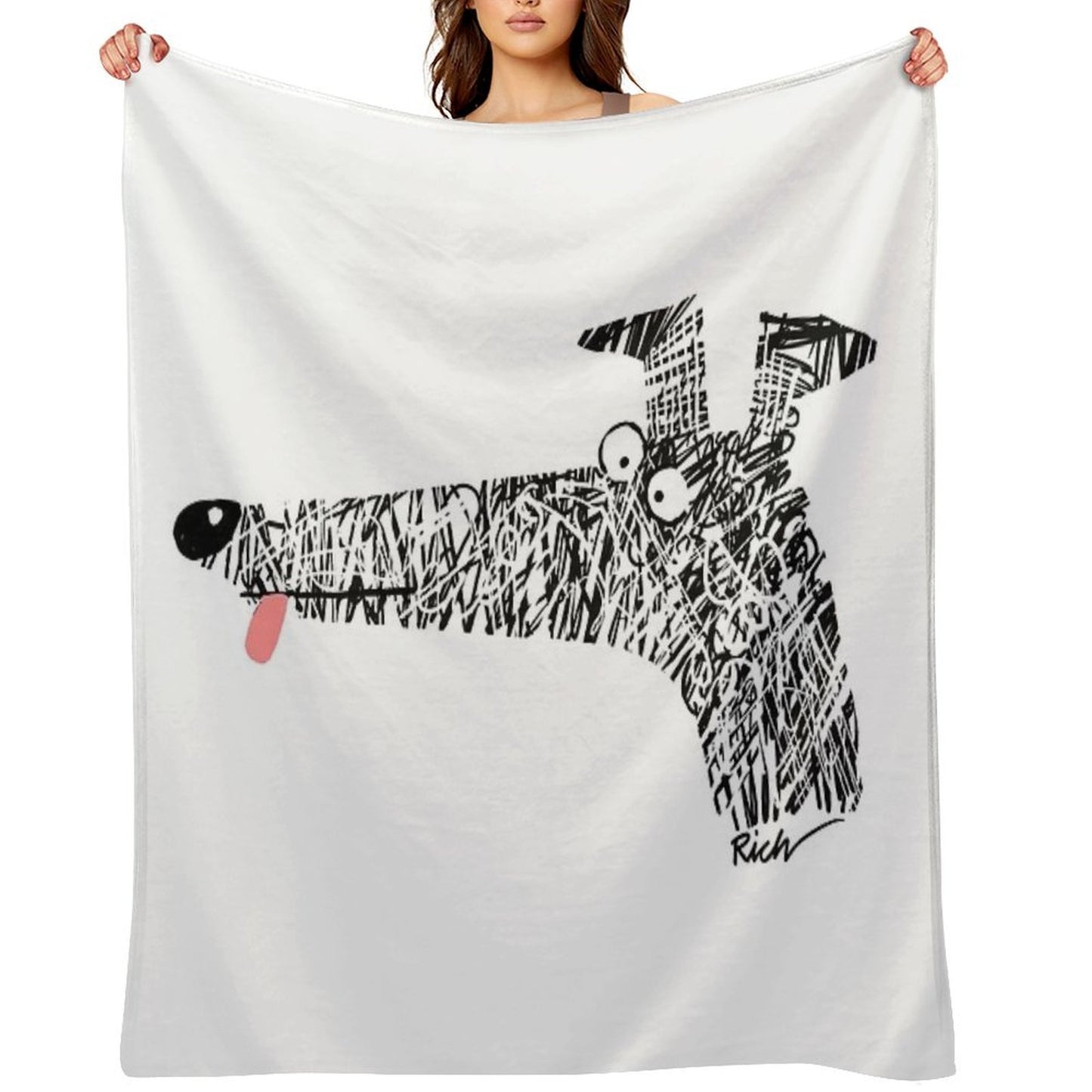 Scribblehound Velvety-soft Throw Blanket