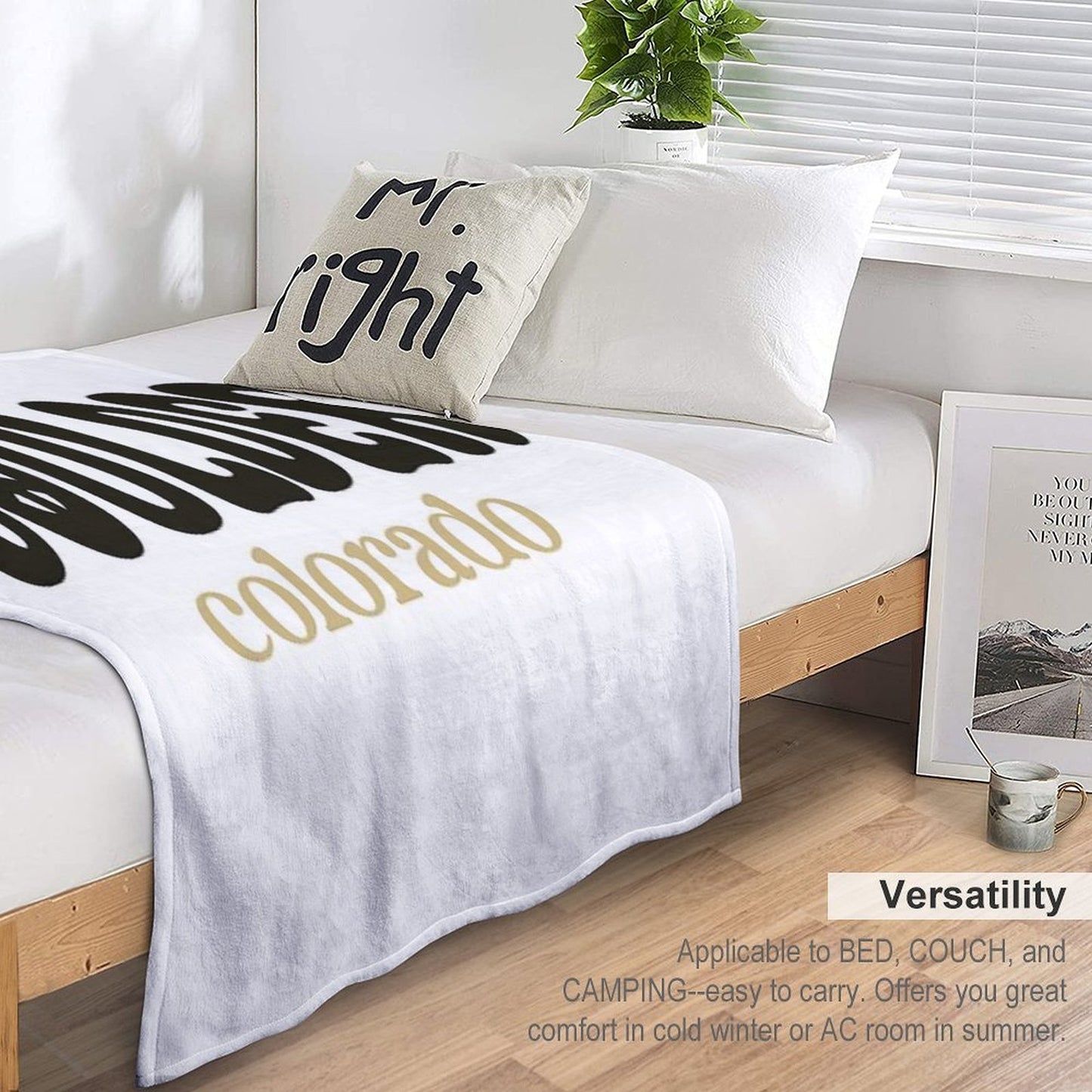 Boulder, CO Plush Throw Blanket