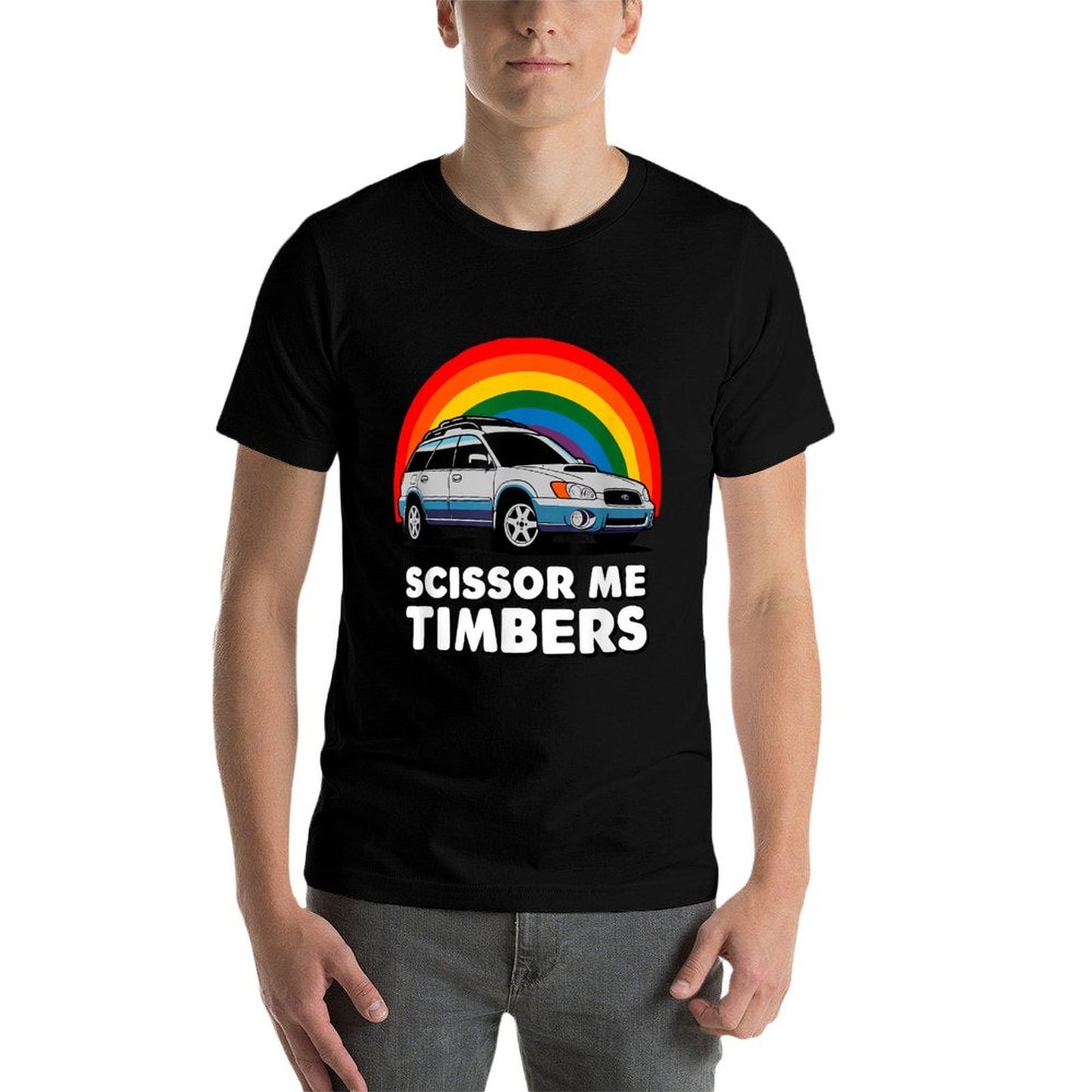 Scissor Me Timbers Funny Car Meme Station Wagon Off Road Quick-drying T-Shirt