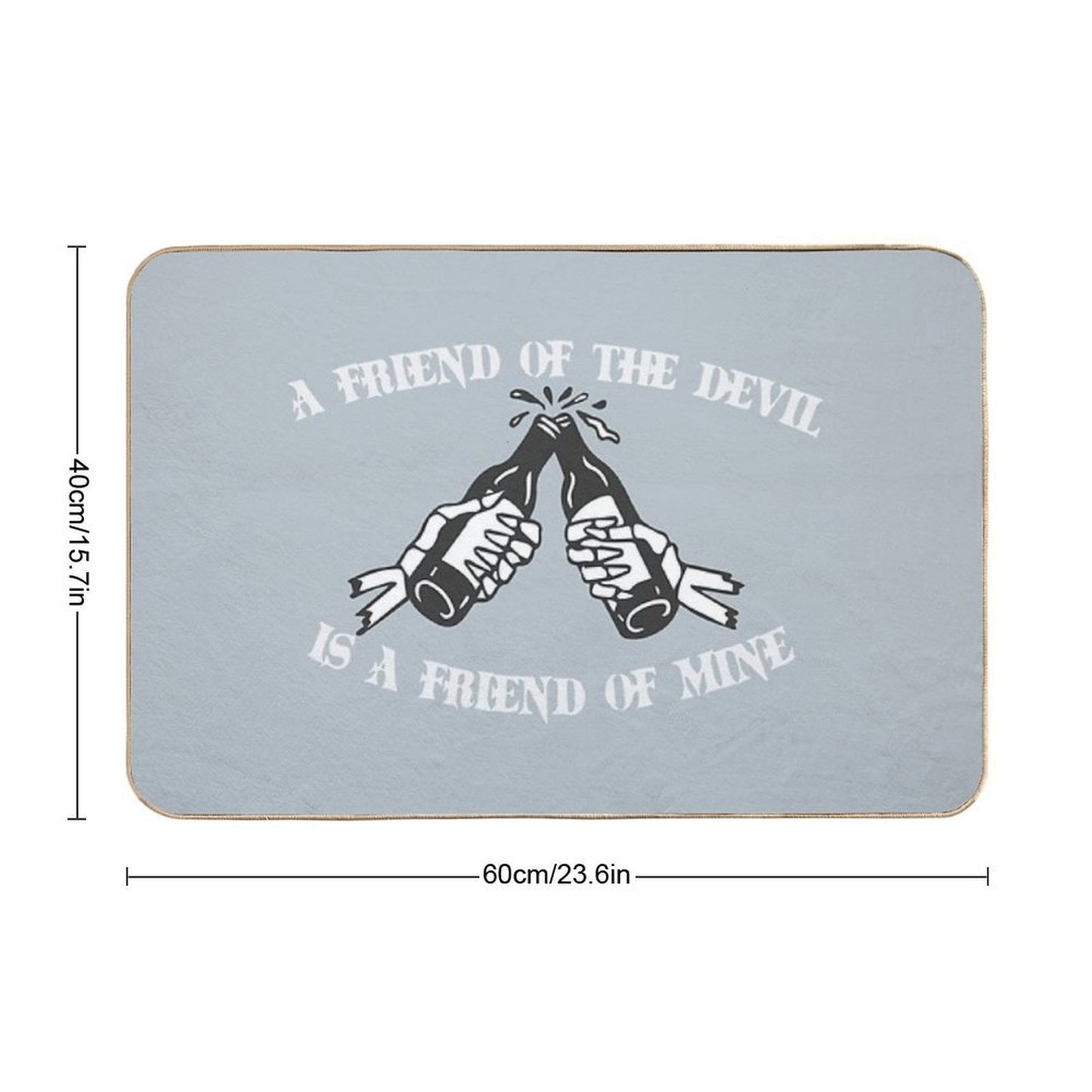 Friend of The Devil High-Traffic Bath Mat