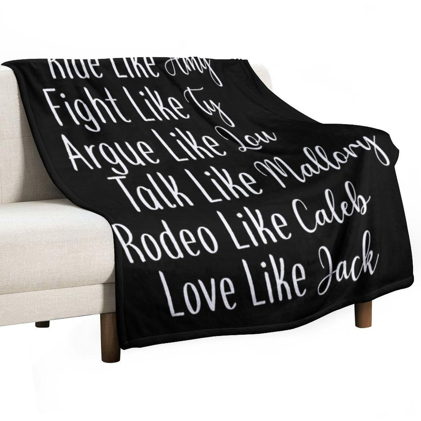 Ride Like Amy Plush Throw Blanket