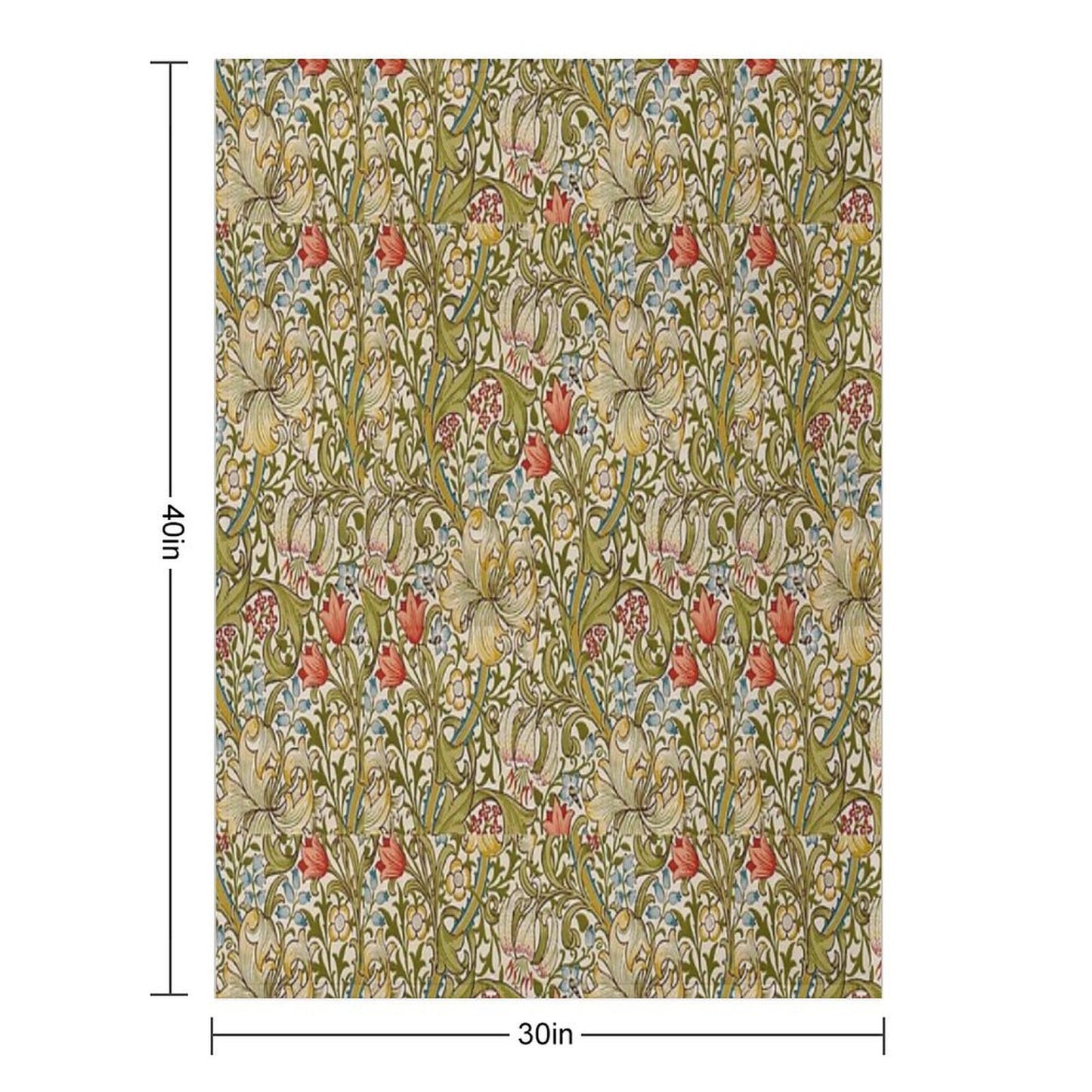 Golden Lilies All-season Throw Blanket
