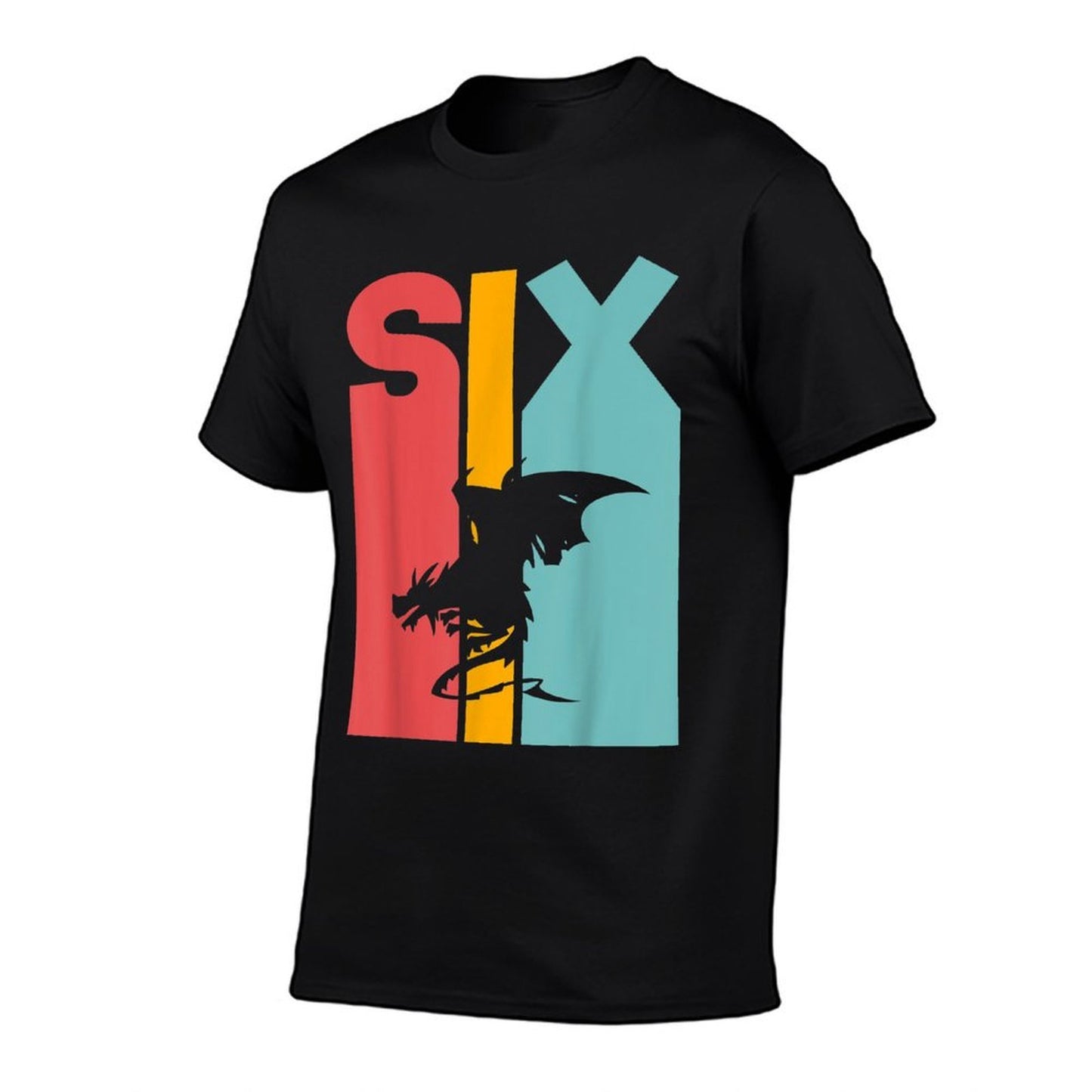 6th Birthday Dragon Children 6 Years Old Cotton T-Shirt