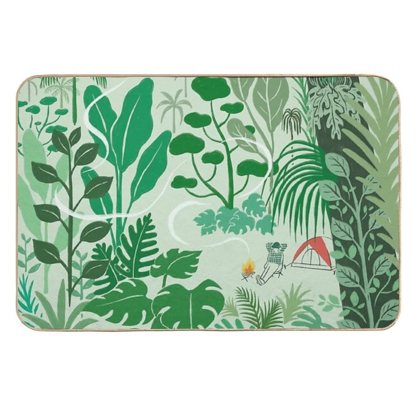 Solo Camping Slip-Resistant Bath Mat