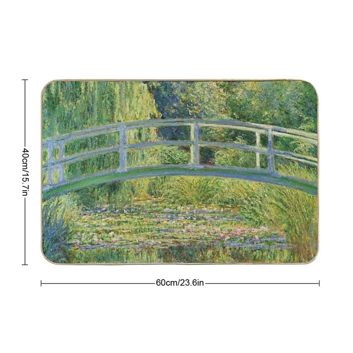 Claude Monet - Water-Lily Pond Long-Lasting Bath Mat
