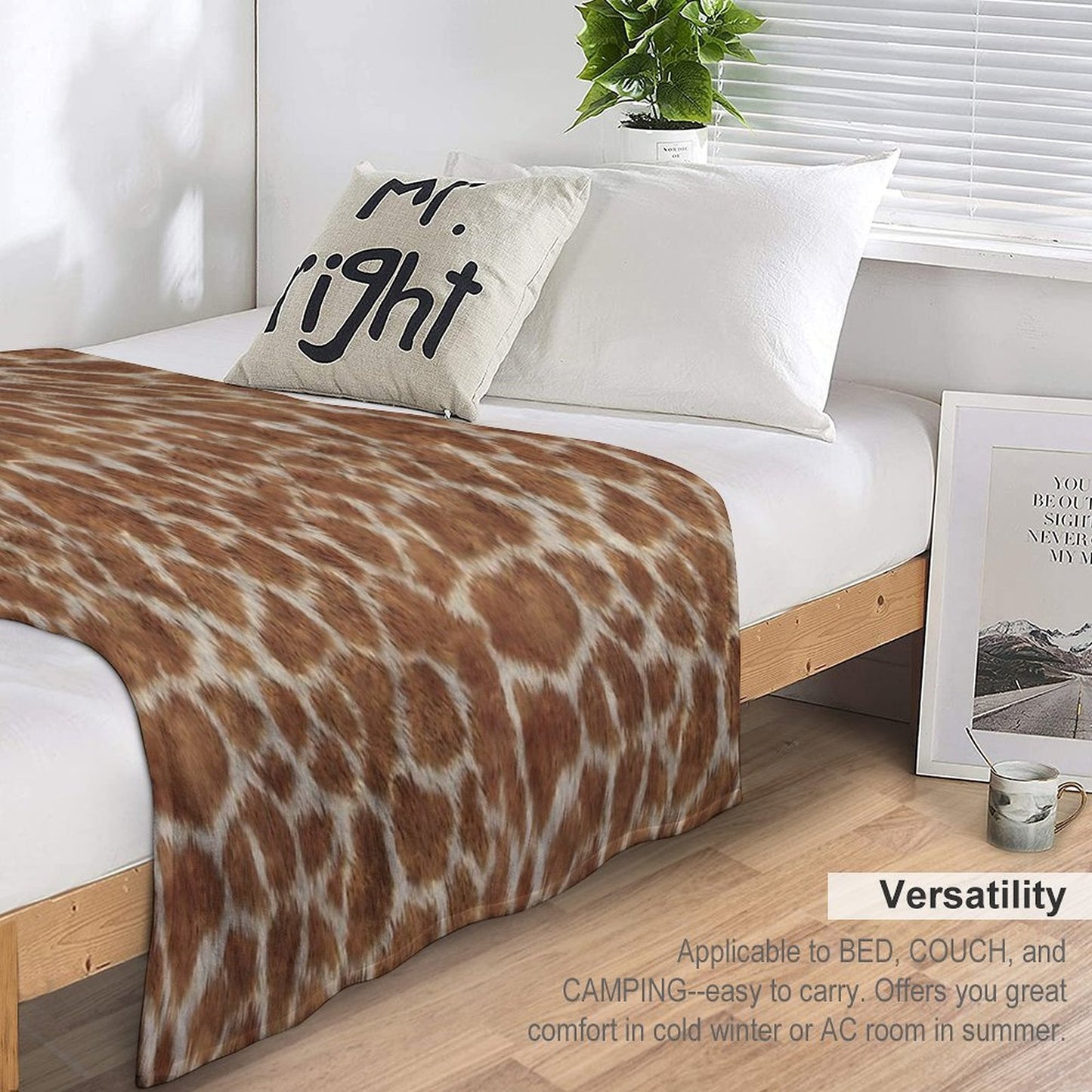 Giraffe Print Premium Throw Blanket