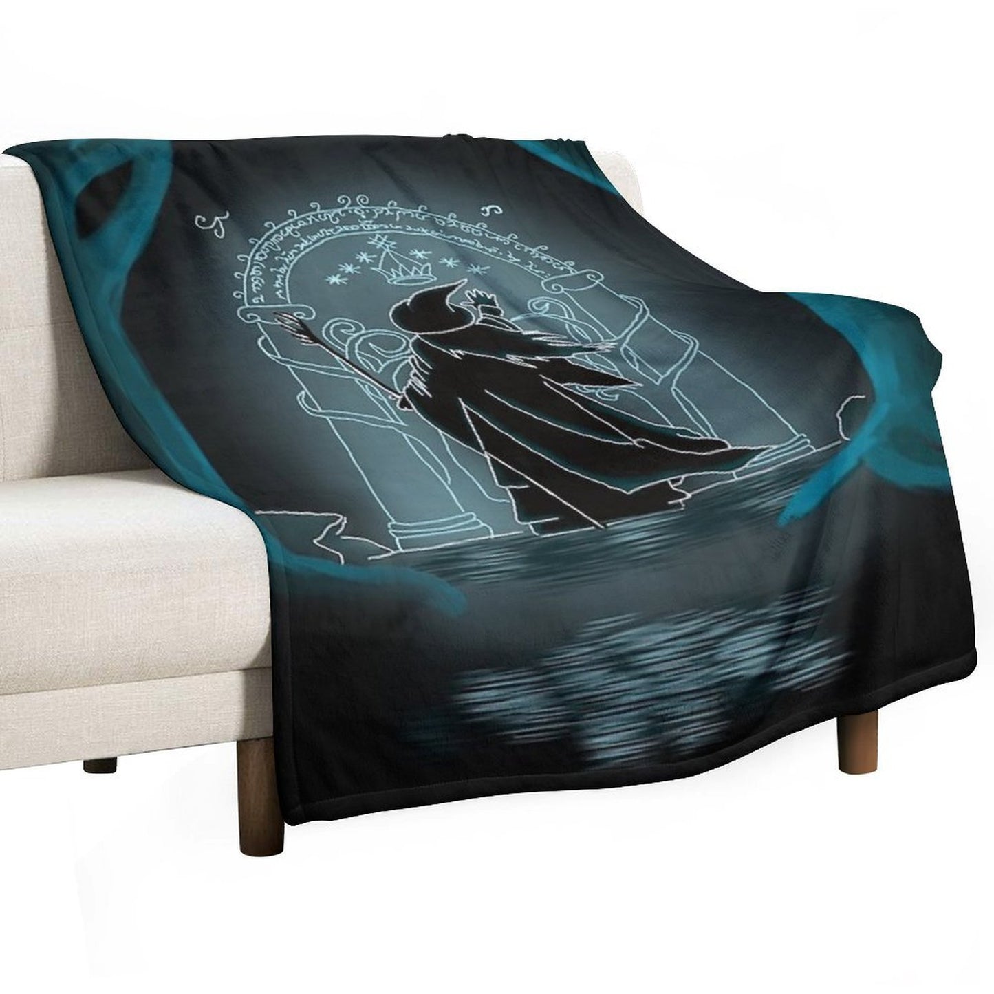 Speak Friend And Enter Sustainable Throw Blanket