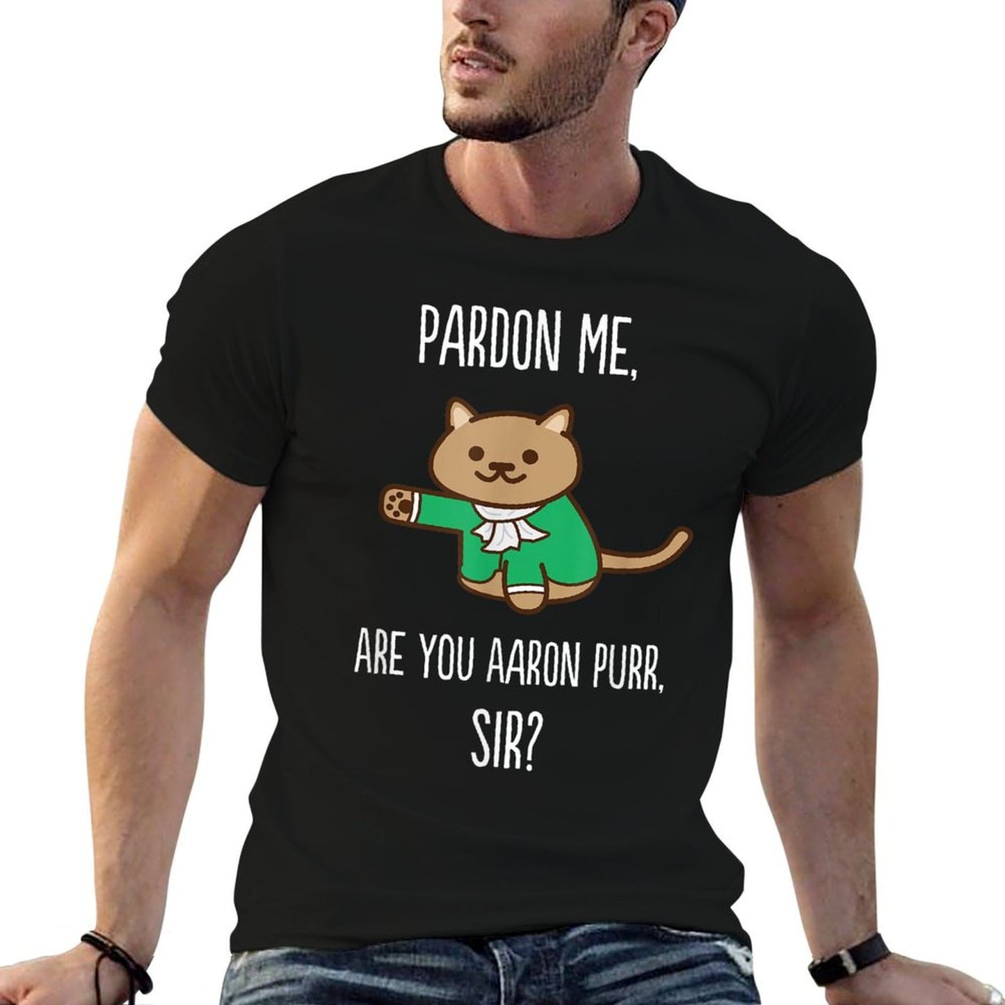 The Hamilton Cat T-shirt for Men Women Kids Slim-fit Cut T-Shirt