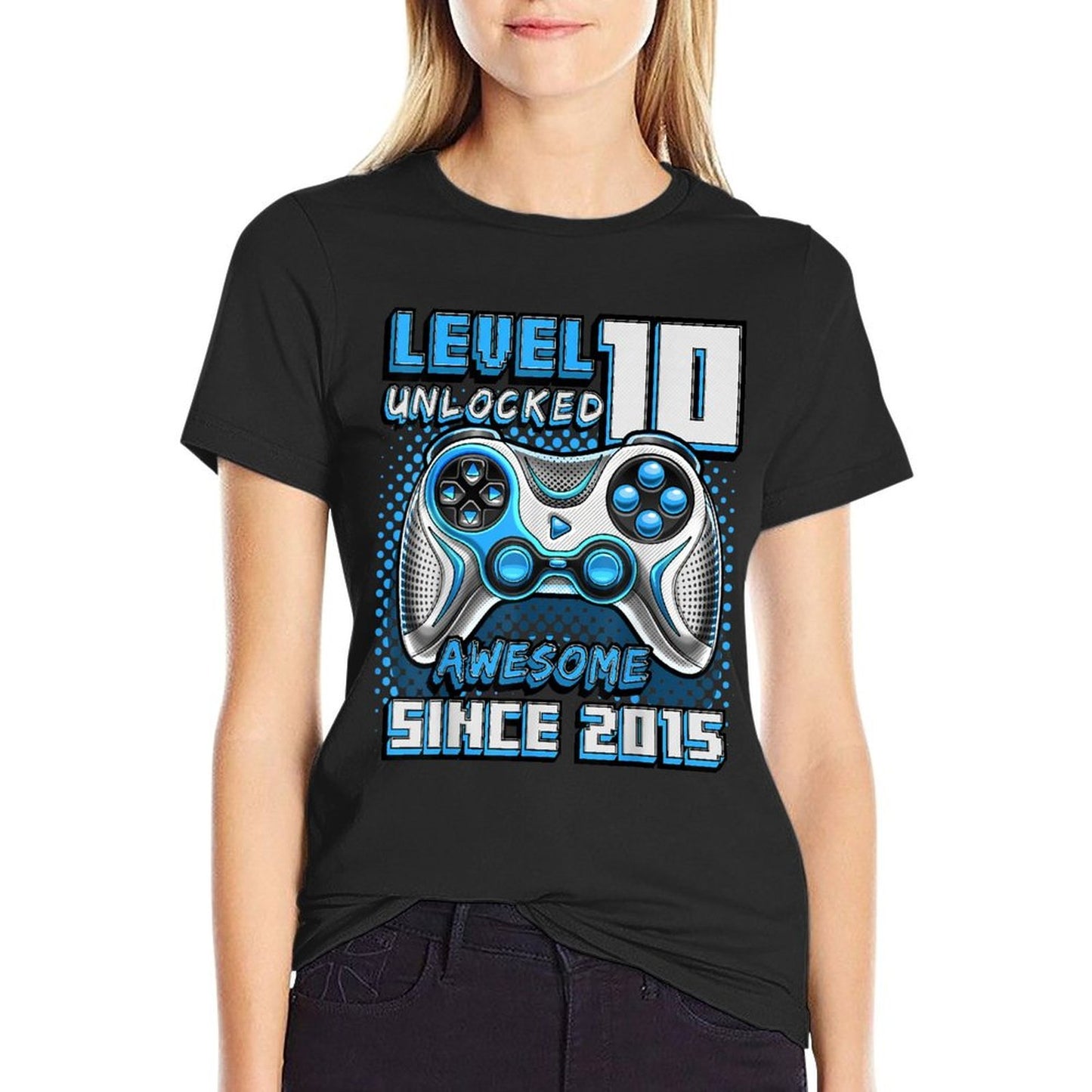 10th Birthday Boy Level 10 Gamer 10 Year Video Game Party Durable T-Shirt