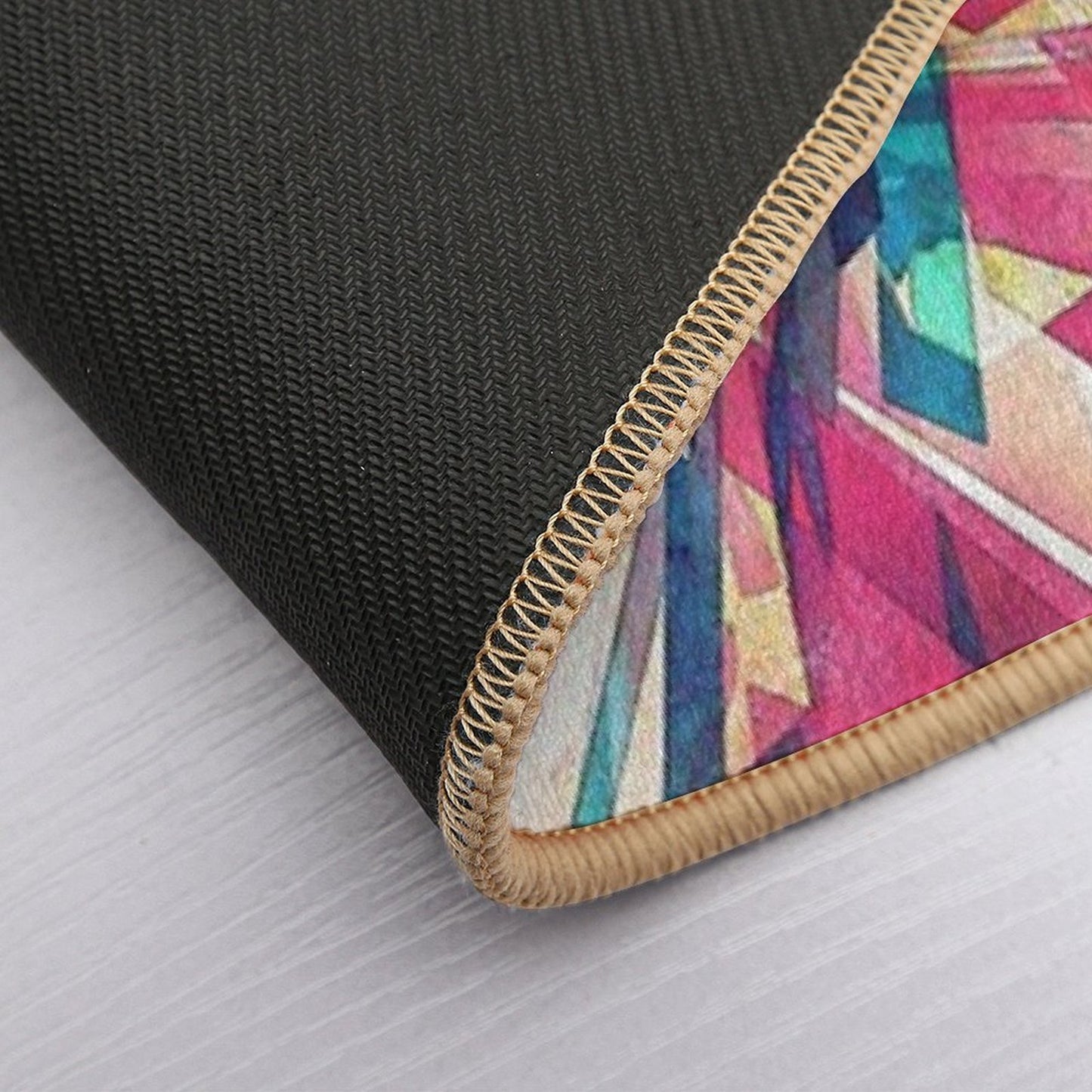 Abstract Geometry Absorbent Bath Mat