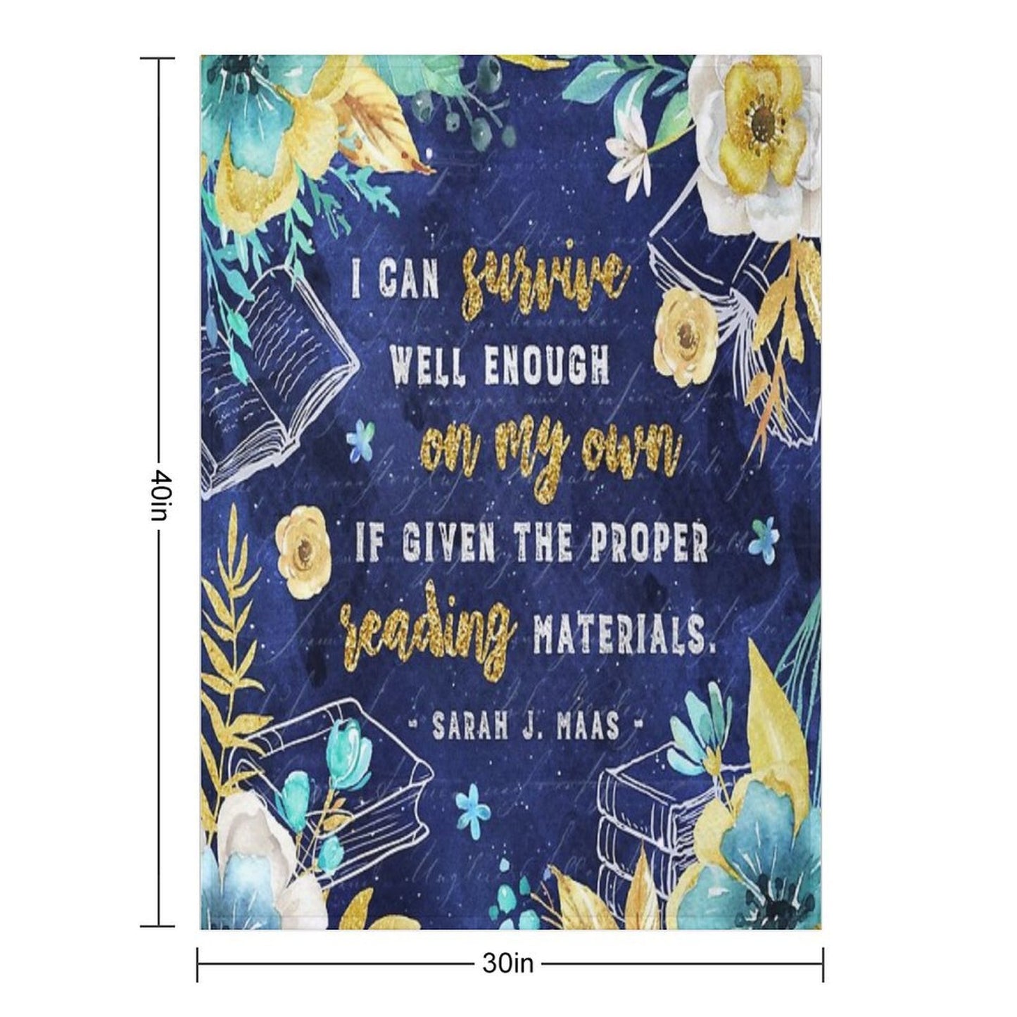 I Can Survive Machine-washable Throw Blanket