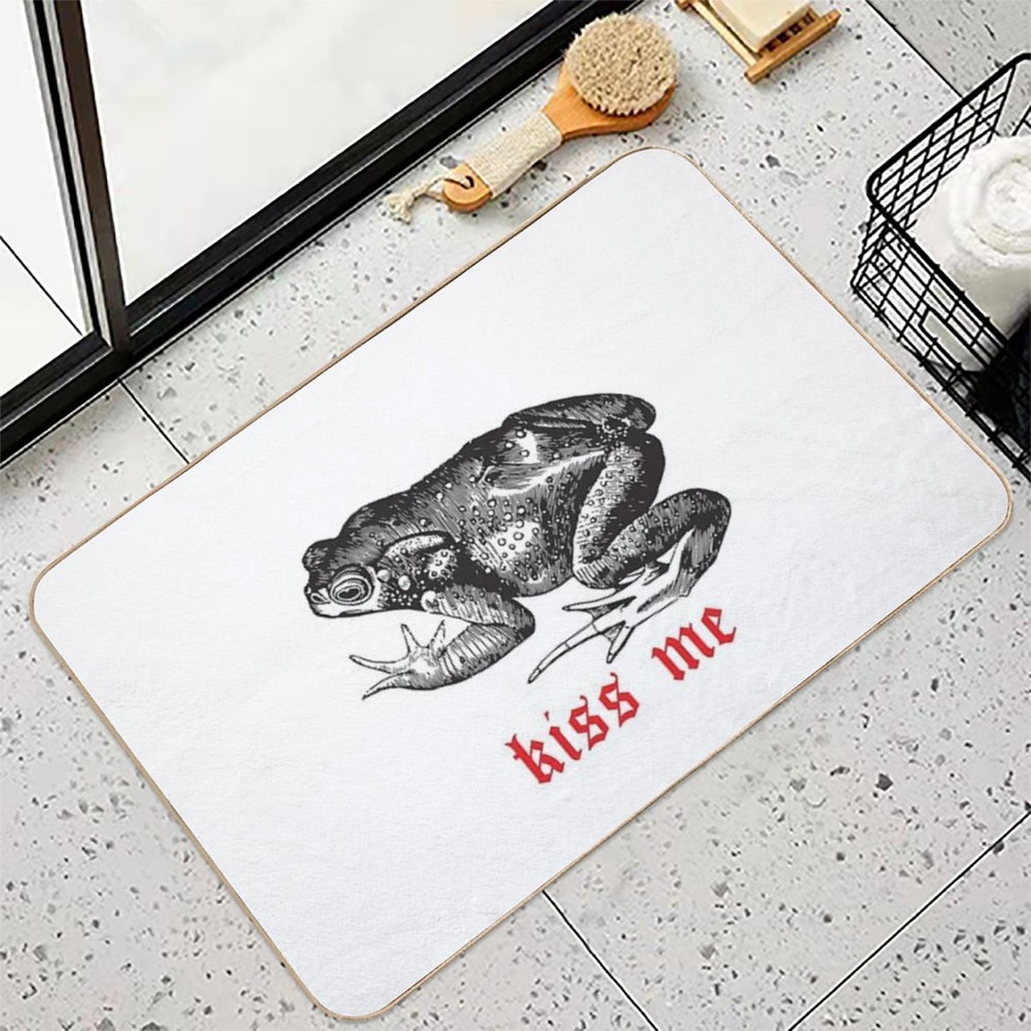 Kiss The Frog Versatile Bath Mat