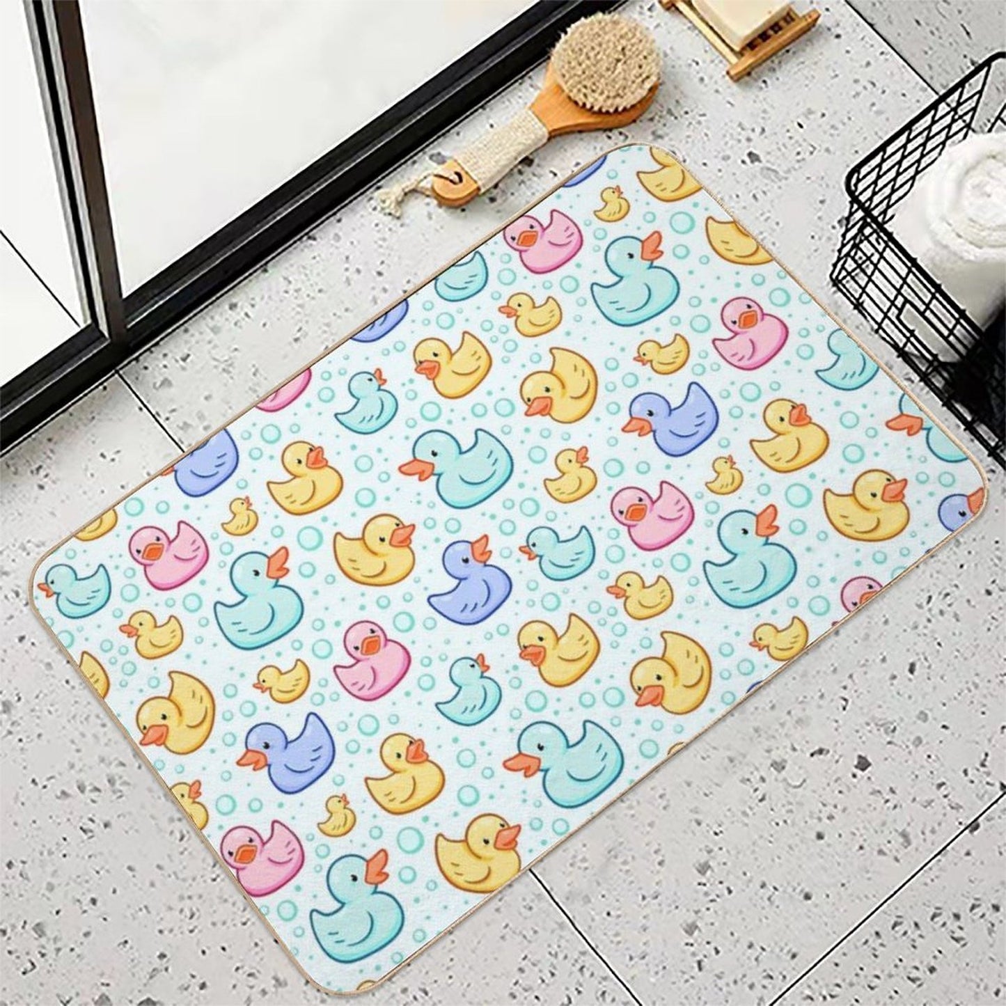Rubber Duckie Easy To Clean Bath Mat