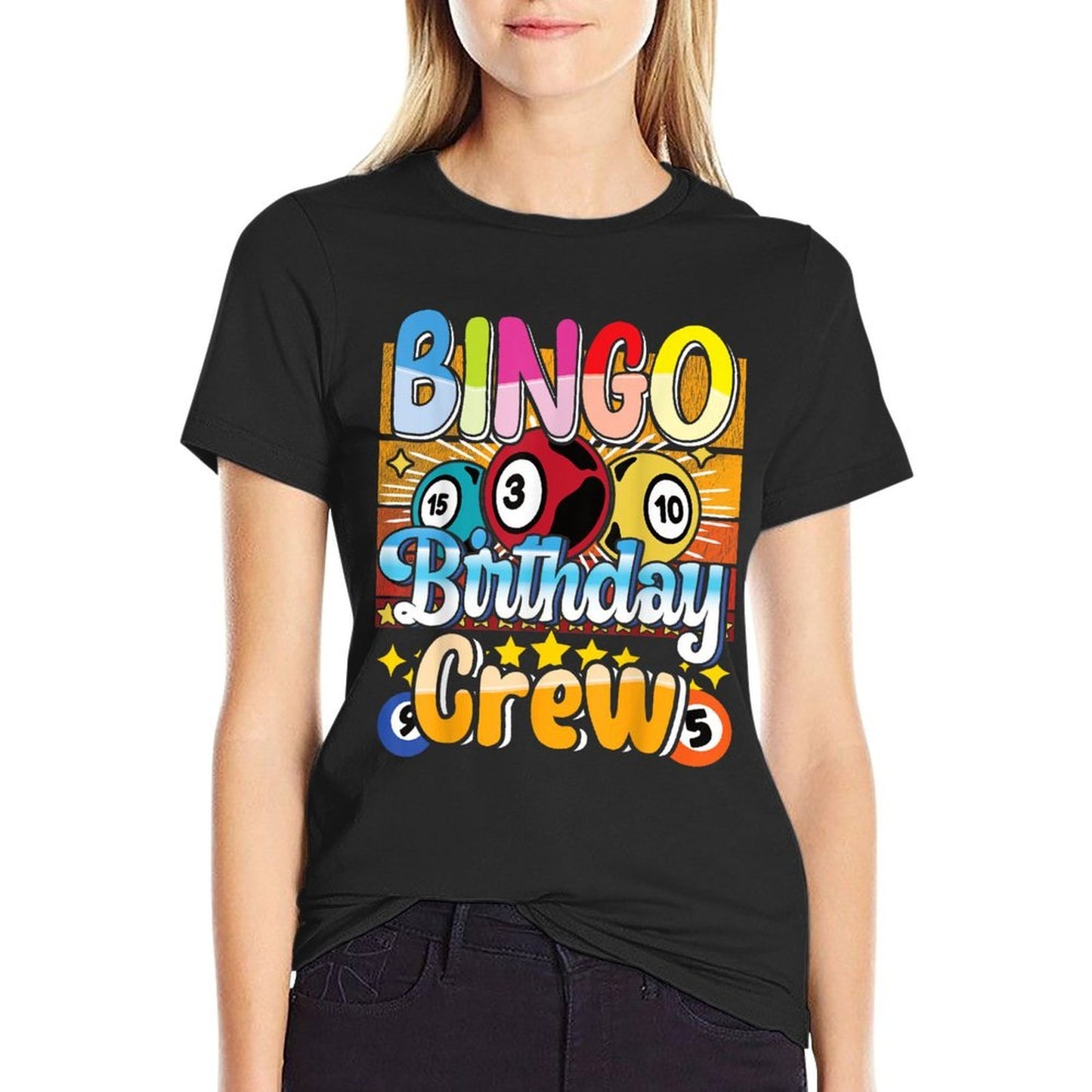 Bingo Birthday Crew - Bingo Player Gambling - Bingo Trendy Pattern T-Shirt