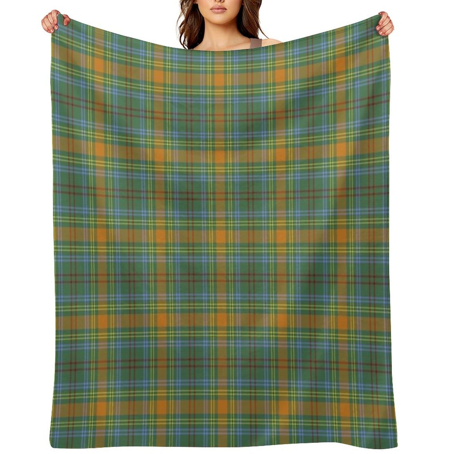 O'Brien Tartan Irish Family And Ancestry Tartan Versatility Throw Blanket