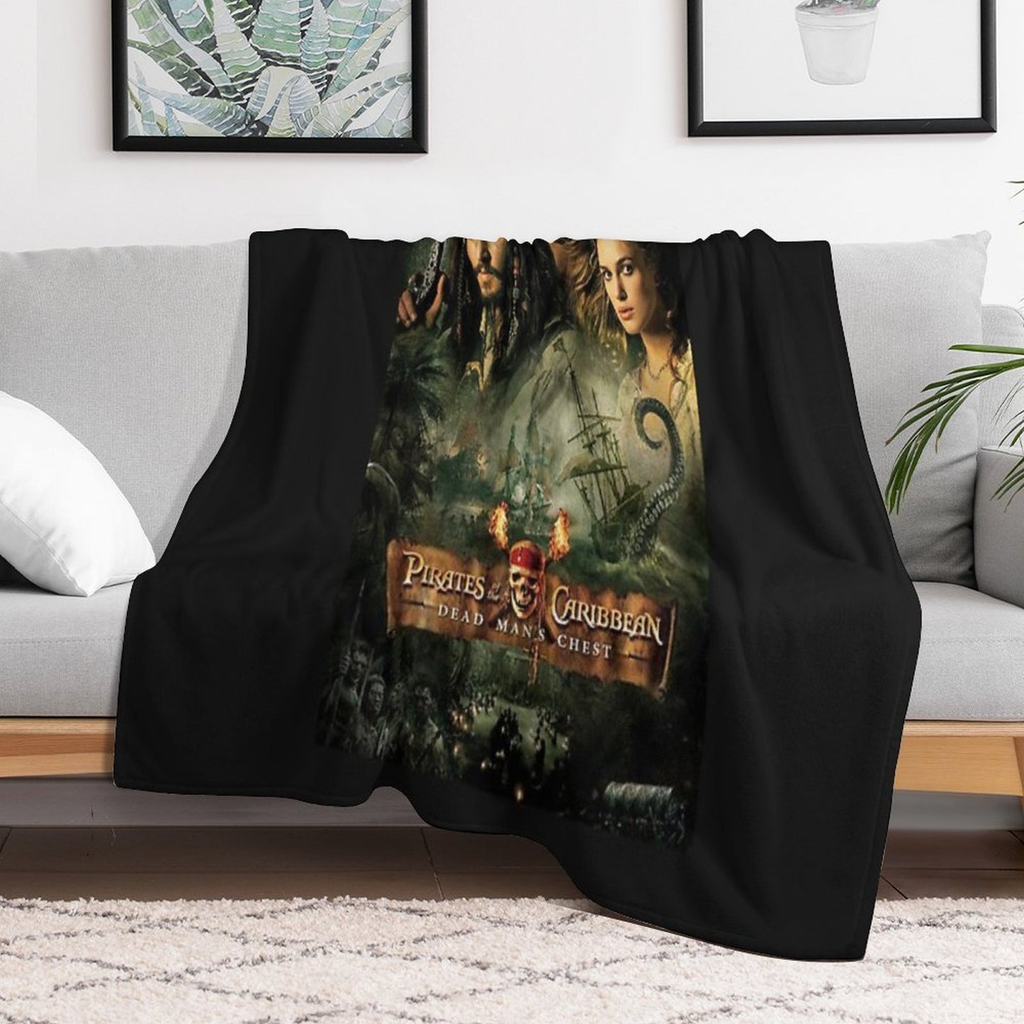 Pirates of The Caribbean Dead Mans Chest All-season Throw Blanket