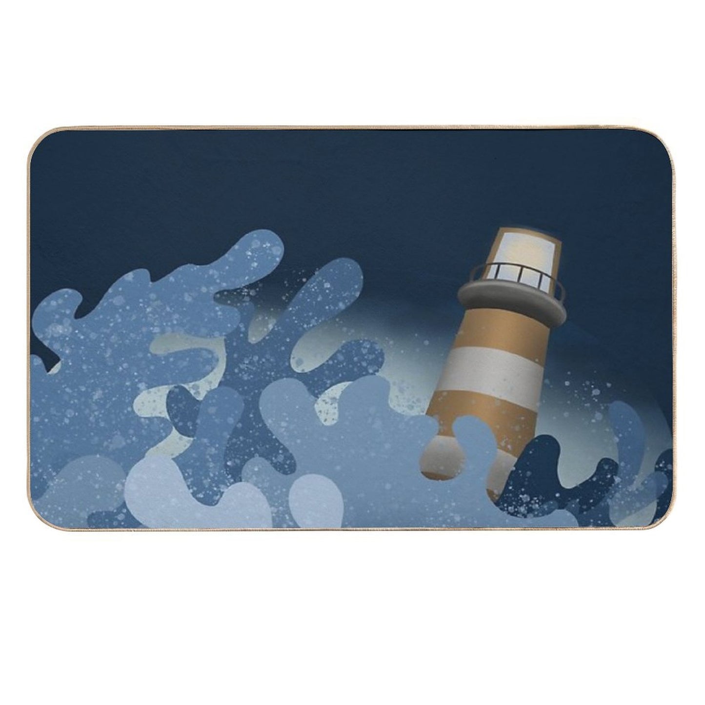 Storm Waves Repositionable Bath Mat