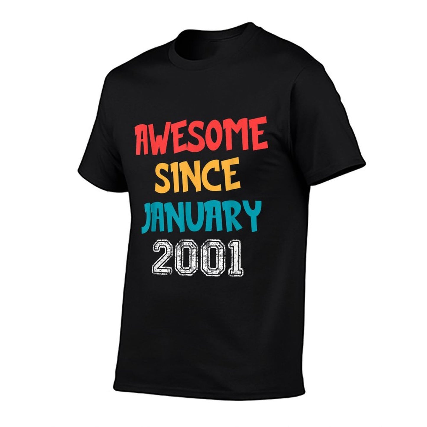 21 Year Old Awesome Since January 2001 21st Birthday Stretchy T-Shirt