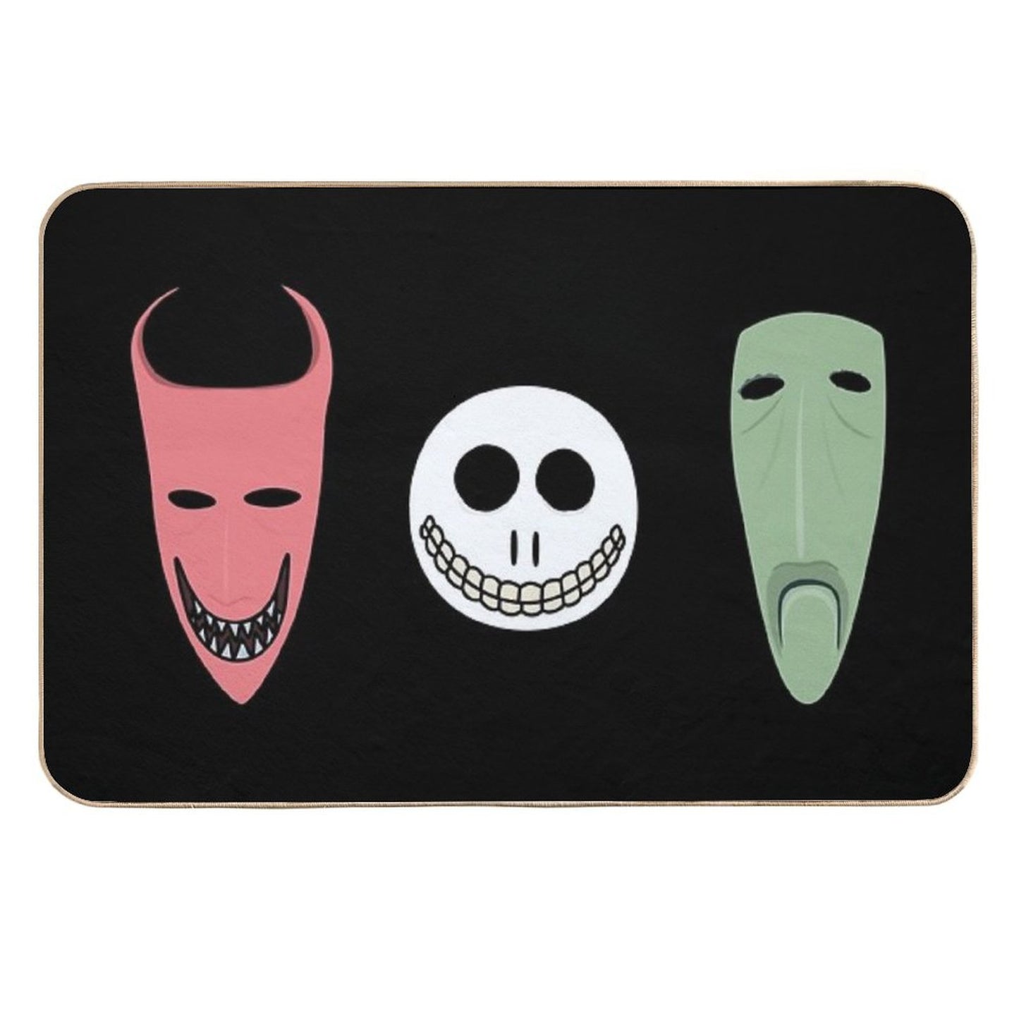 Lock, Shock And Barrel Masks Pet-Safe Bath Mat