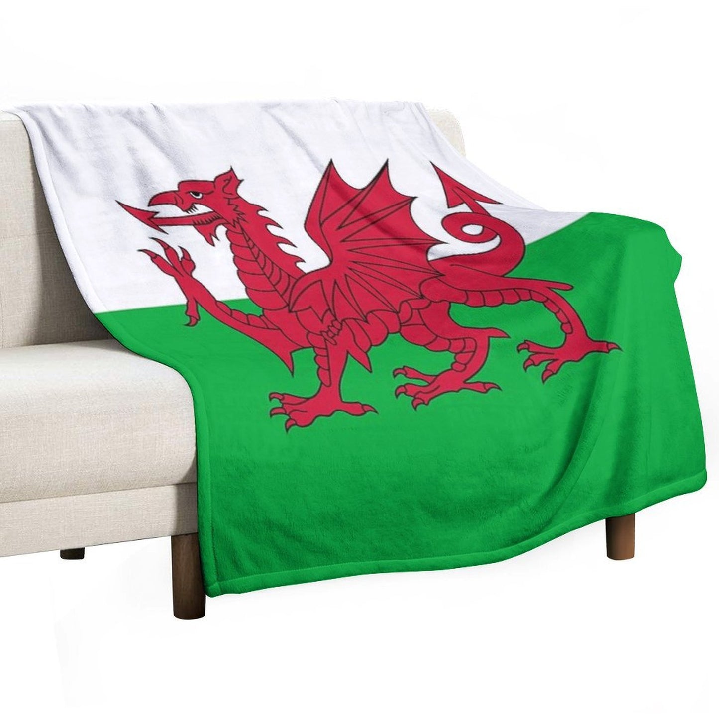 Flag of Wales - Welsh Flag Premium Throw Blanket