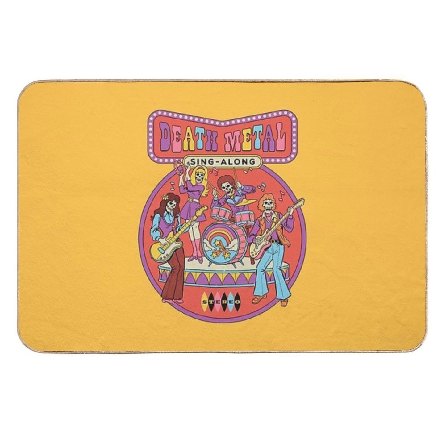 Death Metal Sing-Along Rapid-Drying Bath Mat