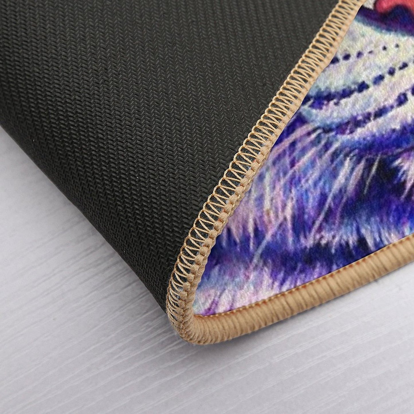 Among The Stars - Cosmic White Tiger  Pet-Safe Bath Mat