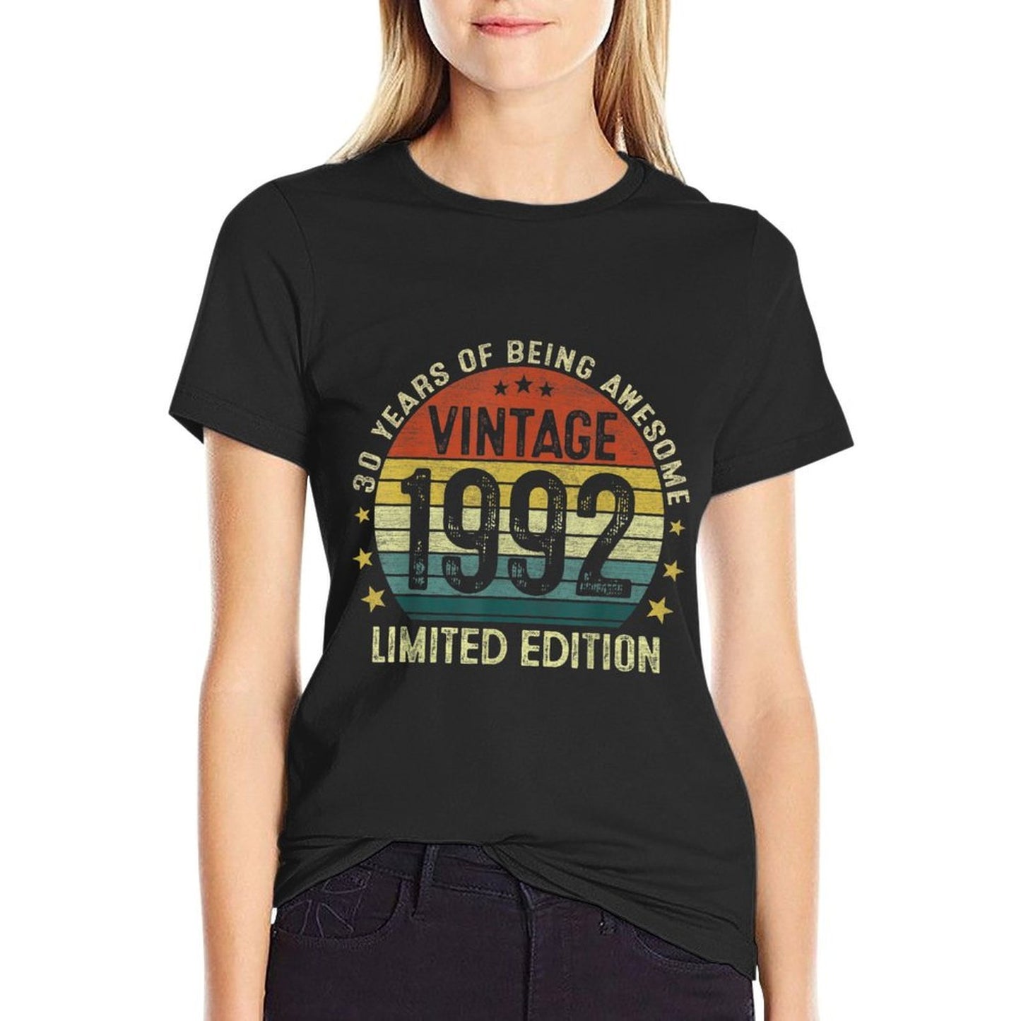 Vintage 1992 Limited Edition 30 Year Old Gifts 30th Birthday Tagless Design T-Shirt