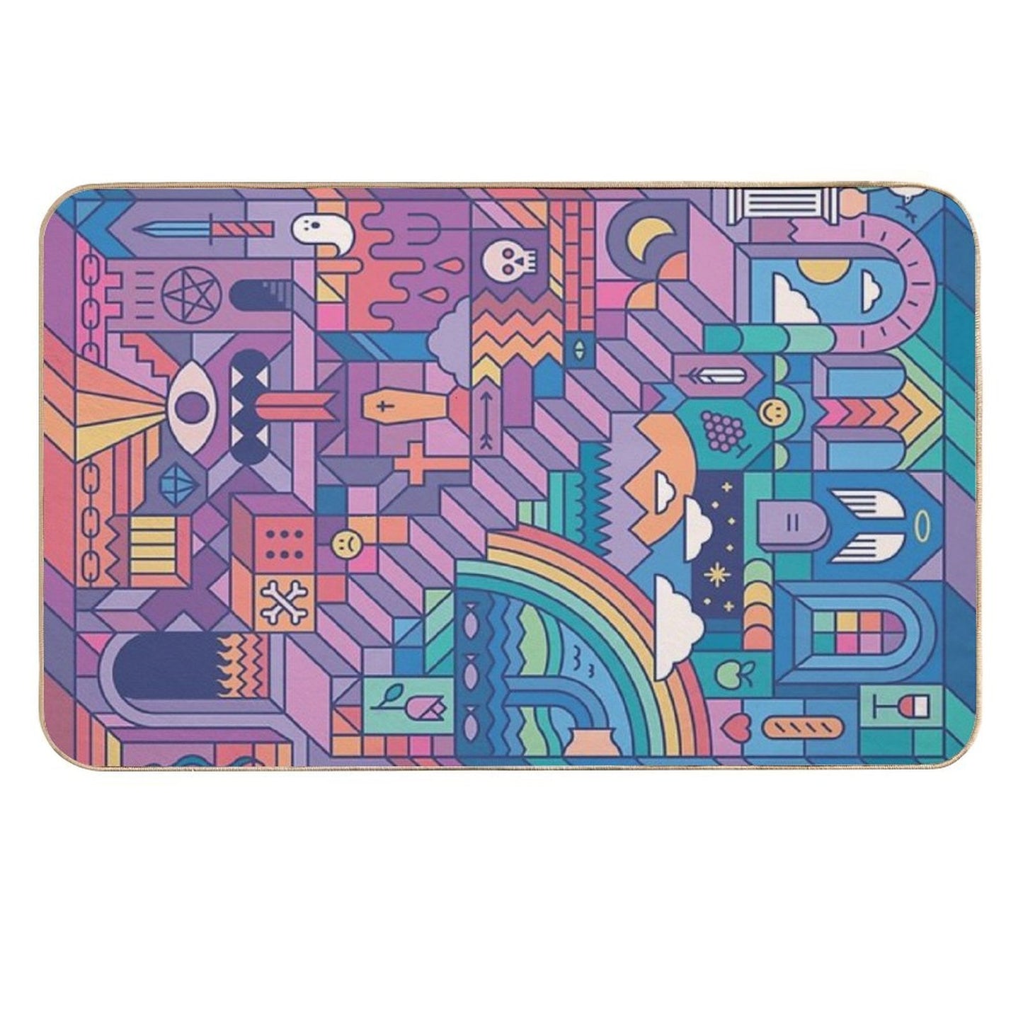 Watch Your Step Dirt-Trapping Bath Mat