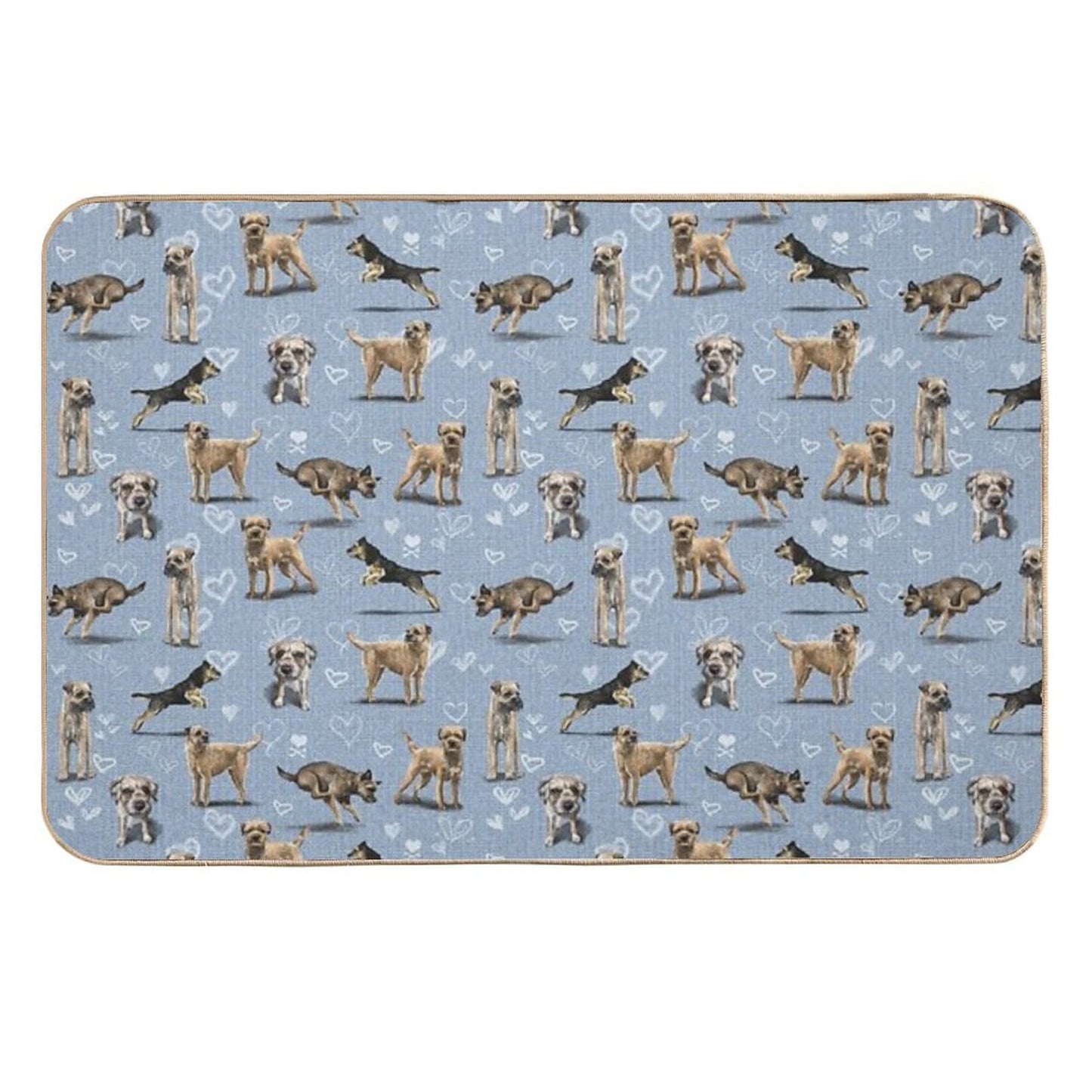 The Border Terrier Rapid-Drying Bath Mat