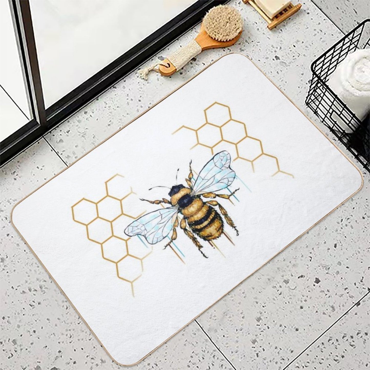 Bumble Bee Repositionable Bath Mat